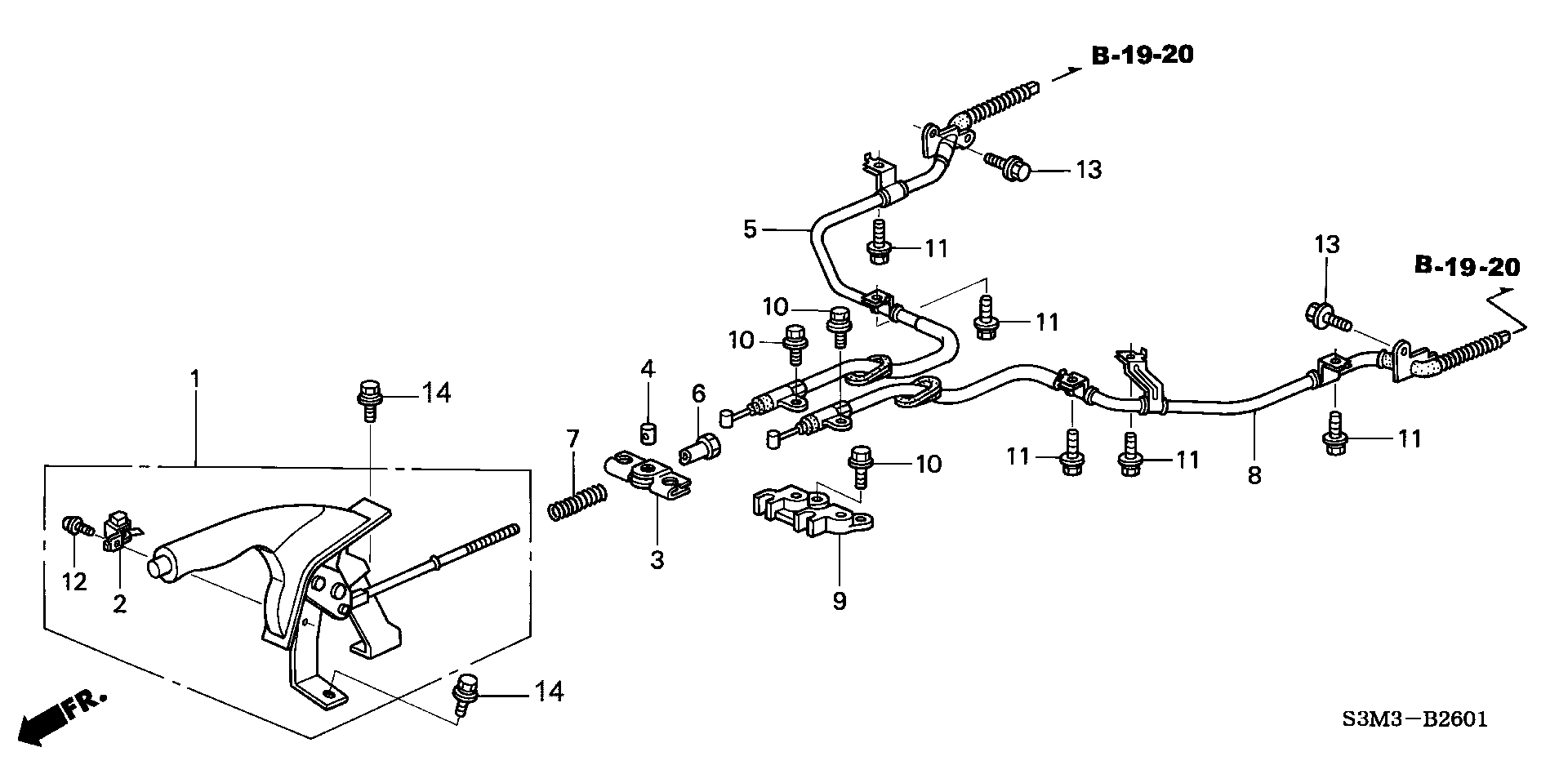 47537-671-670 - SPRING, PARKING BRAKE ROD