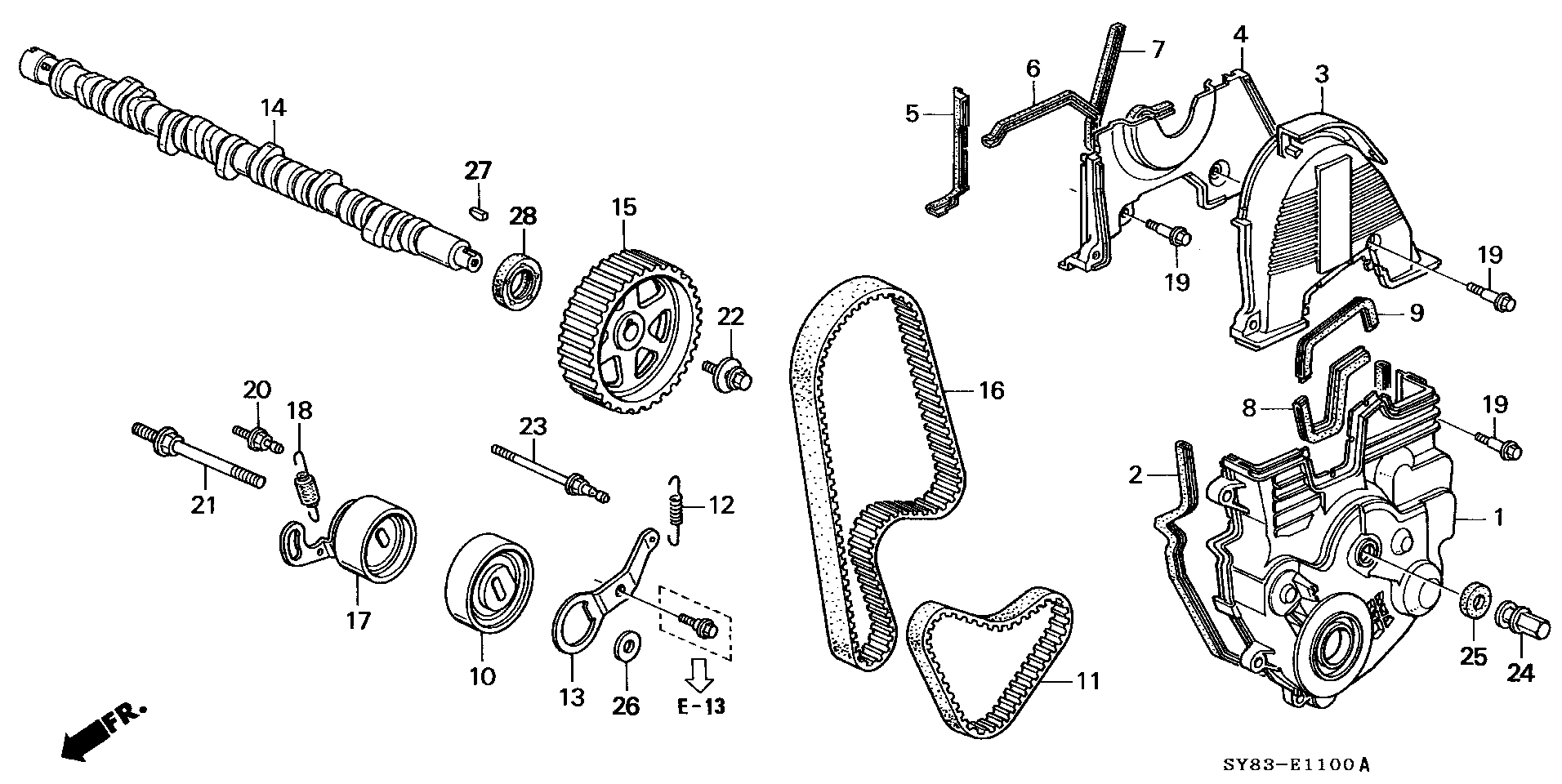 14516-P0A-000 - SPRING, TIMING BELT ADJUSTER