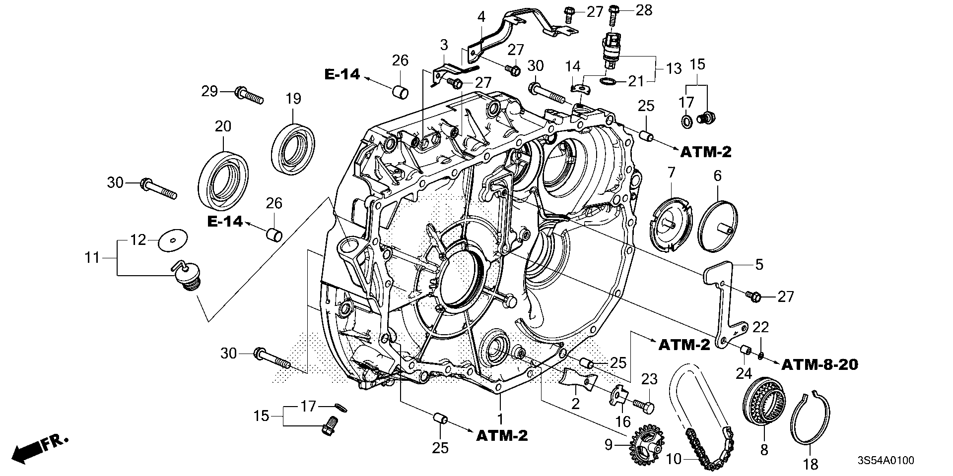 CASE, TORQUE CONVERTER AT TORQUE CONVERTER CASE Acura Integra