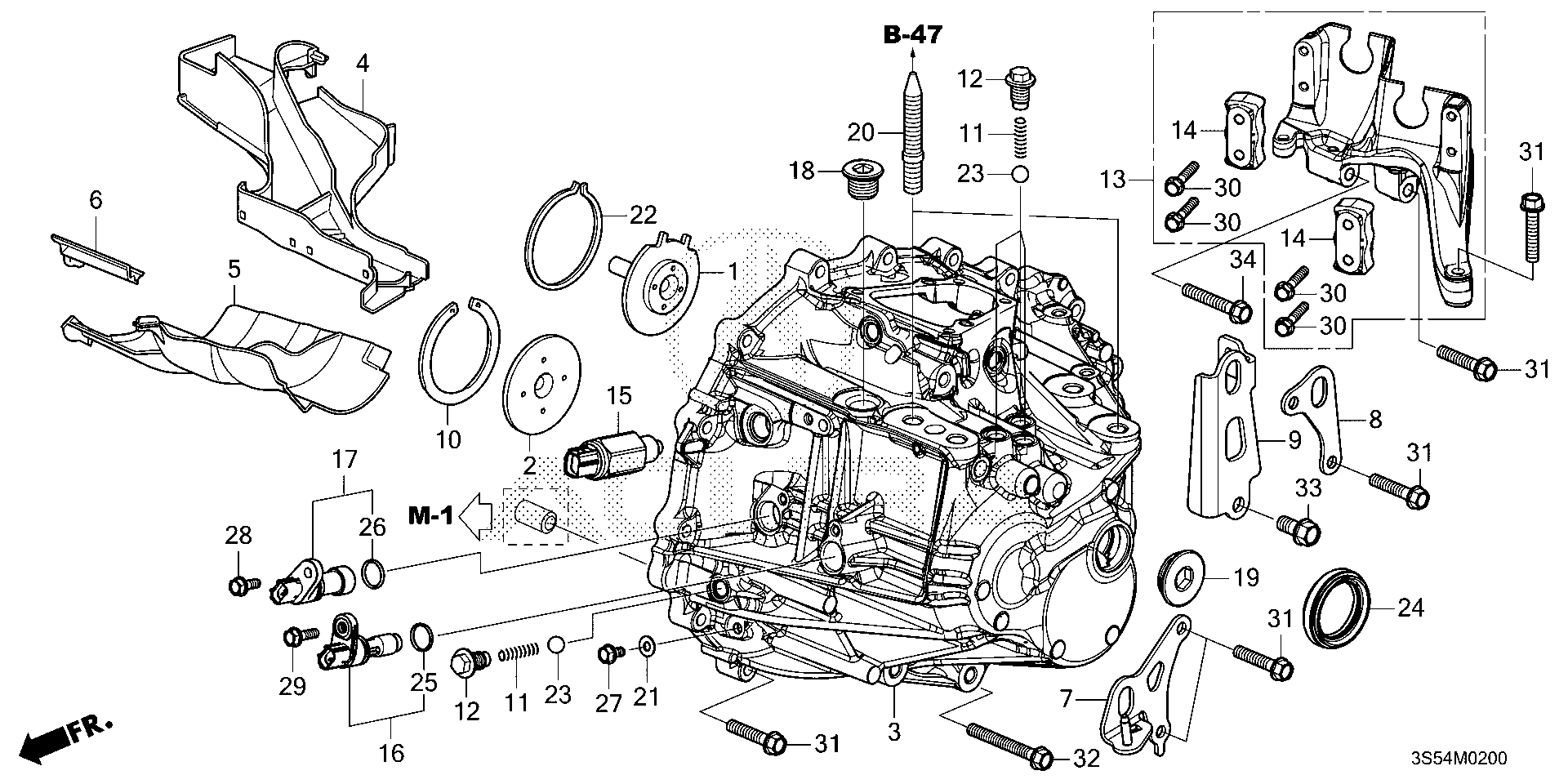 SHIM AQ (72MM) (1.44) MT TRANSMISSION CASE Acura Integra Parts