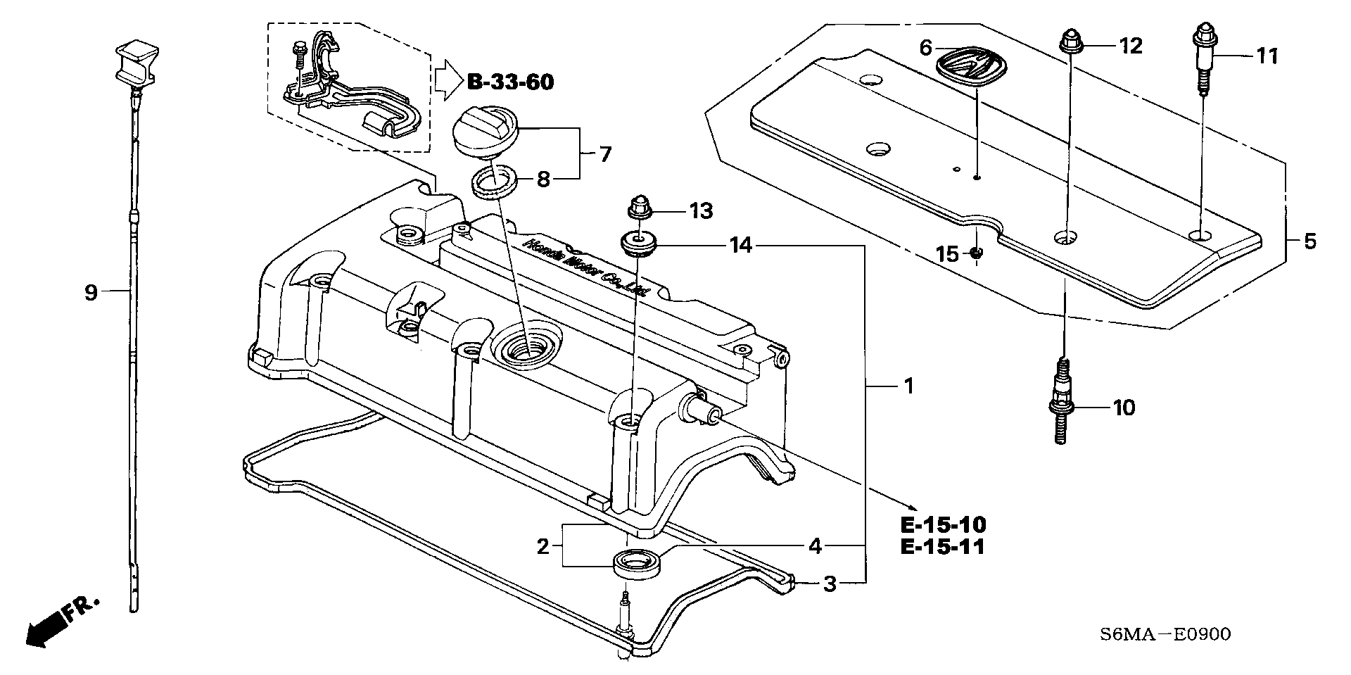 12030-RTA-000 - GASKET SET, HEAD COVER