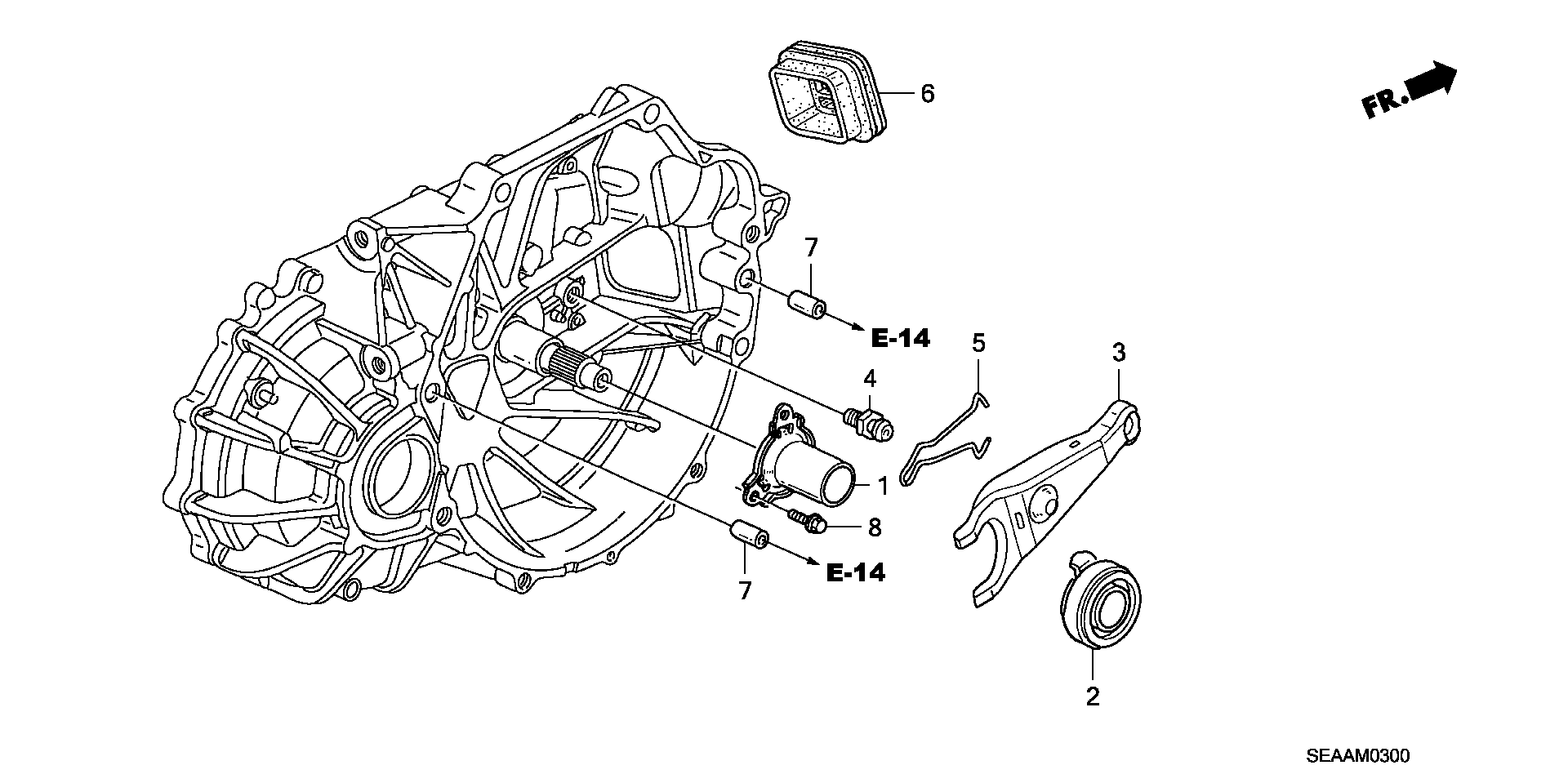 22810-RPN-003 - BEARING, CLUTCH RELEASE