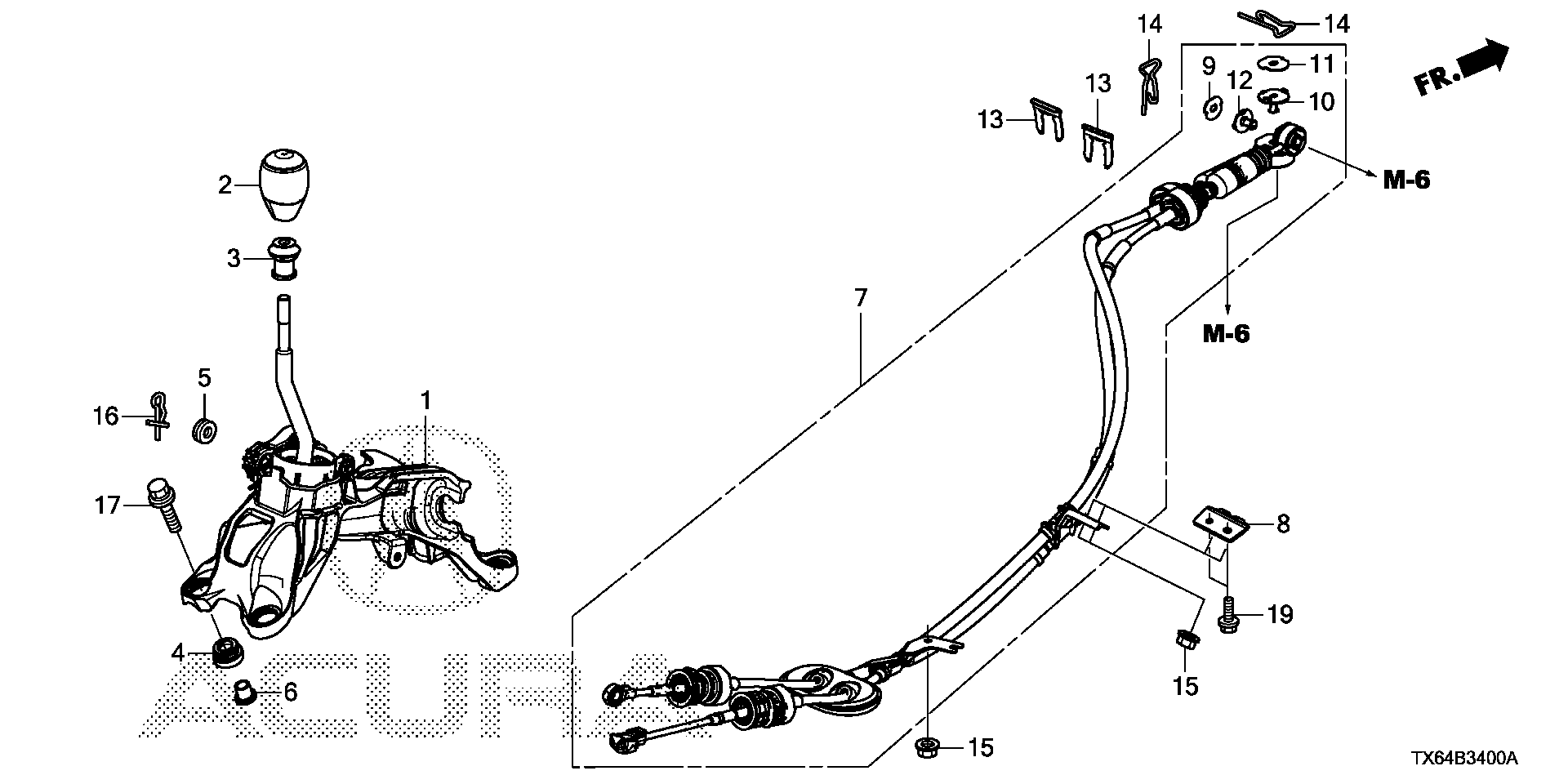 54323-SZT-003 - BUSH, SHIFT