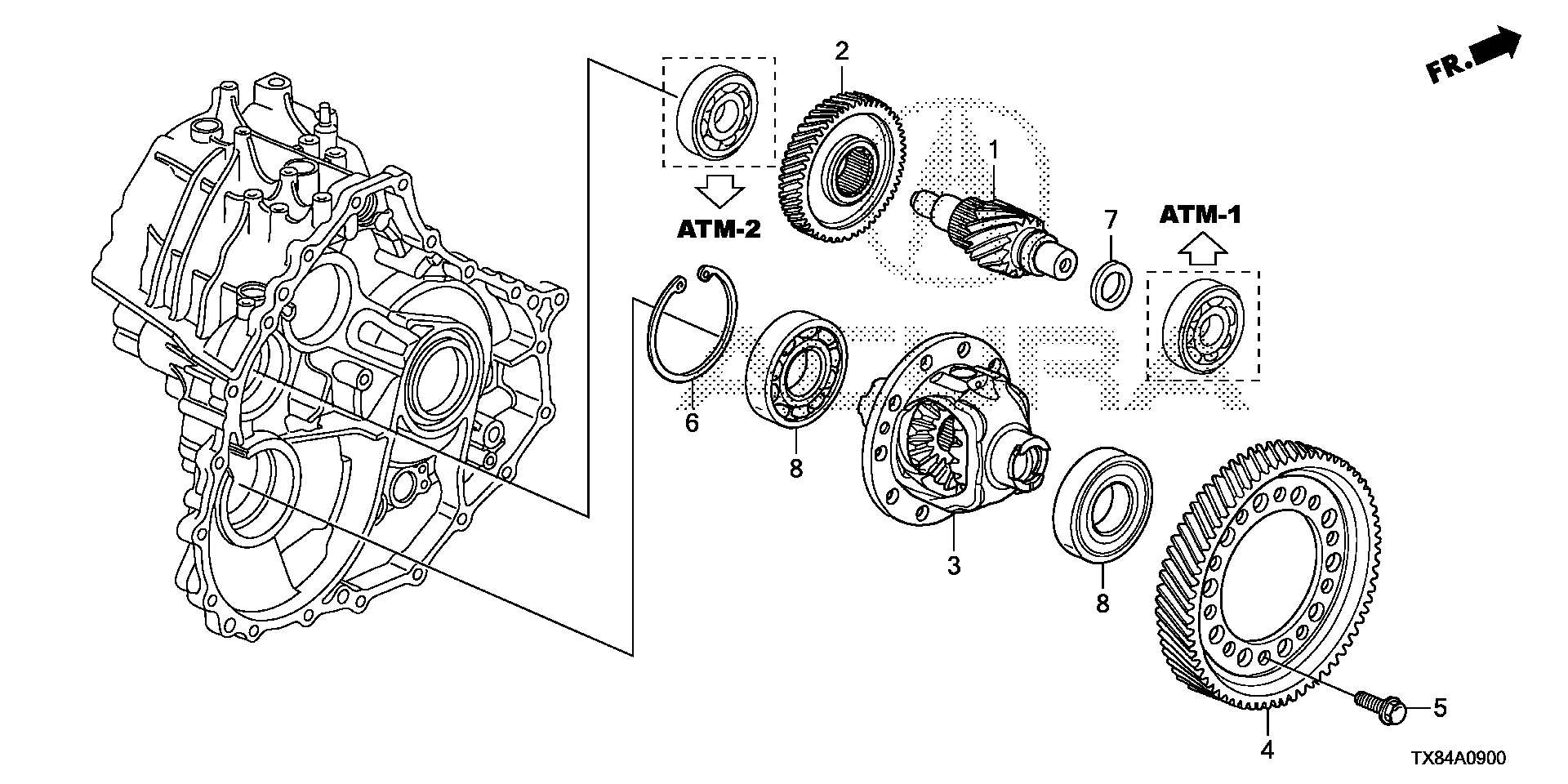 91005-RBL-003 - BEARING, SPECIAL BALL (40X80X18)