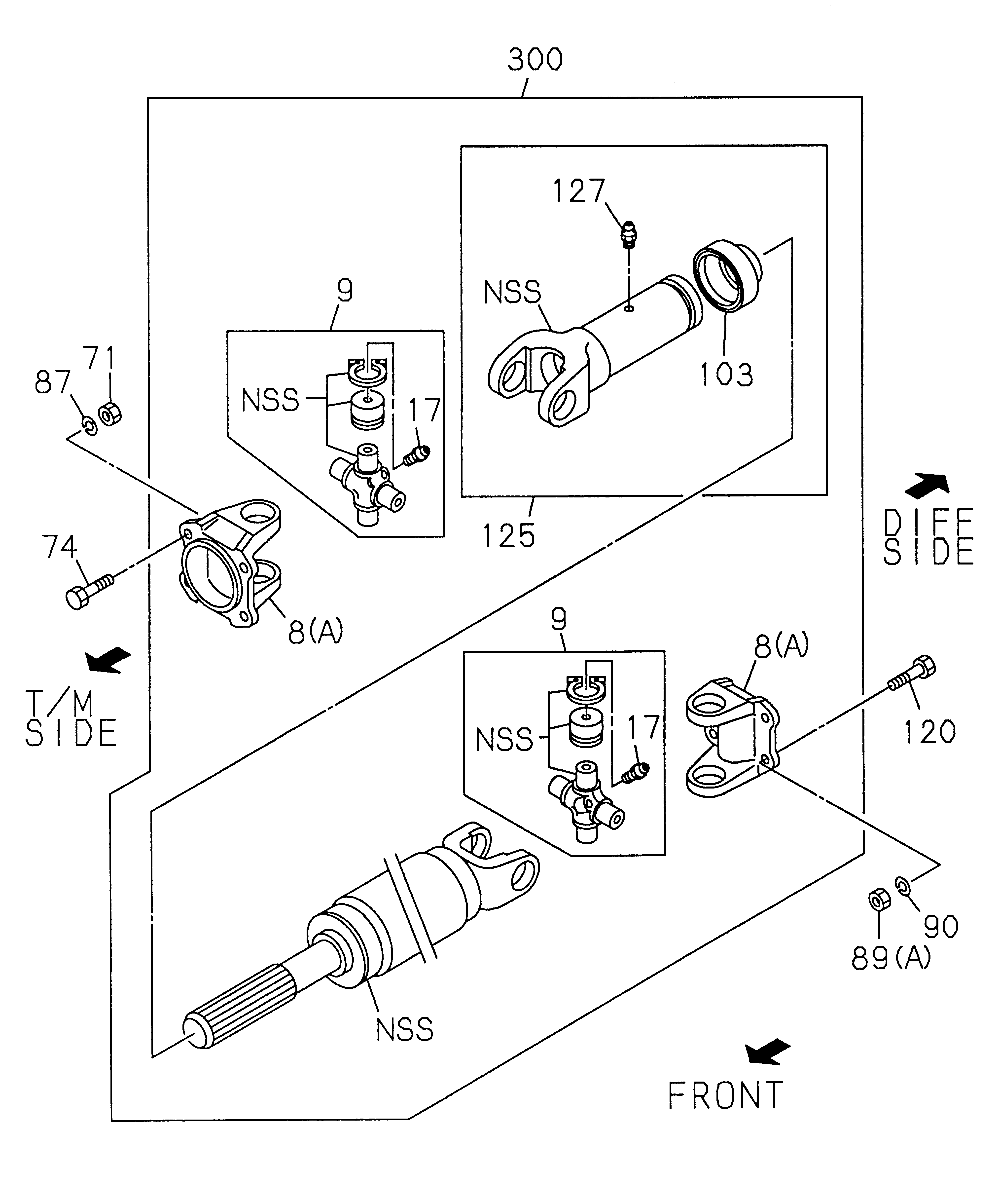 8-97167-316-0 - YOKE ASSY., SPLINED PROPELLER SHAFT