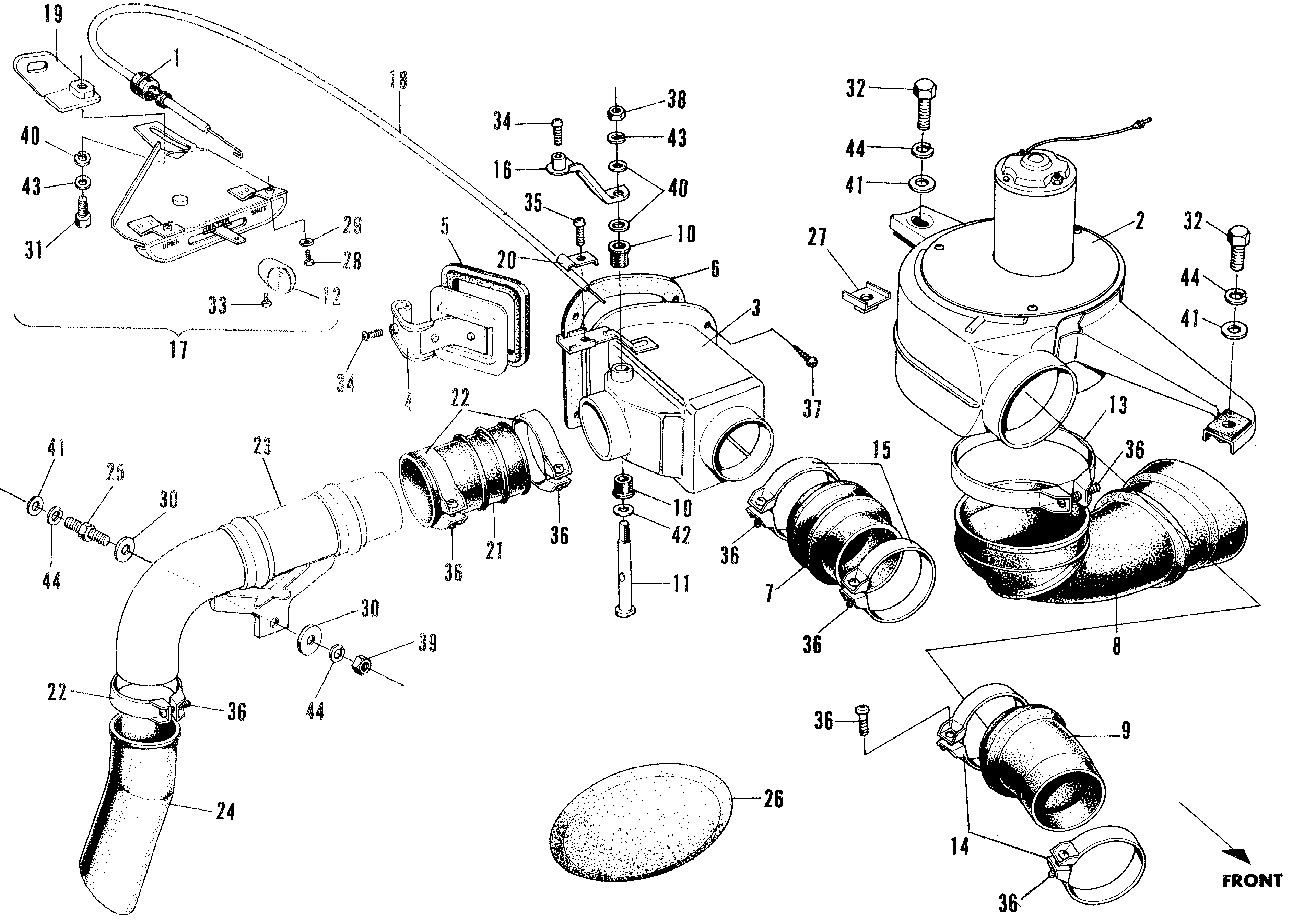 39277-568-610 - CLAMP, CONTROL CABLE