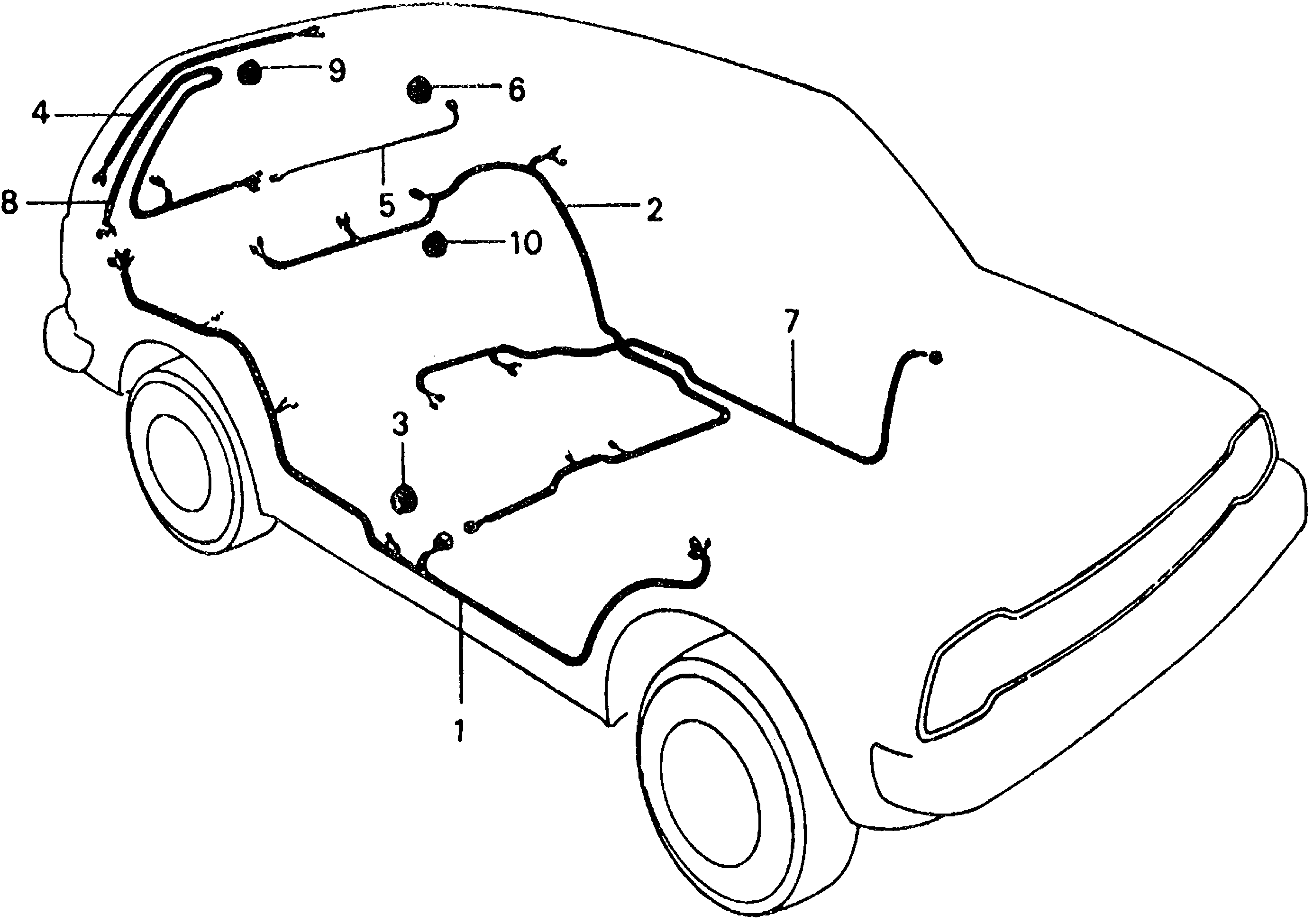 32171-663-000 - WIRE, LICENSE PLATE LIGHT