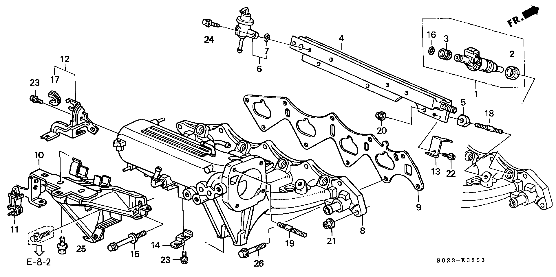 17100-P2T-A00 - MANIFOLD, IN.