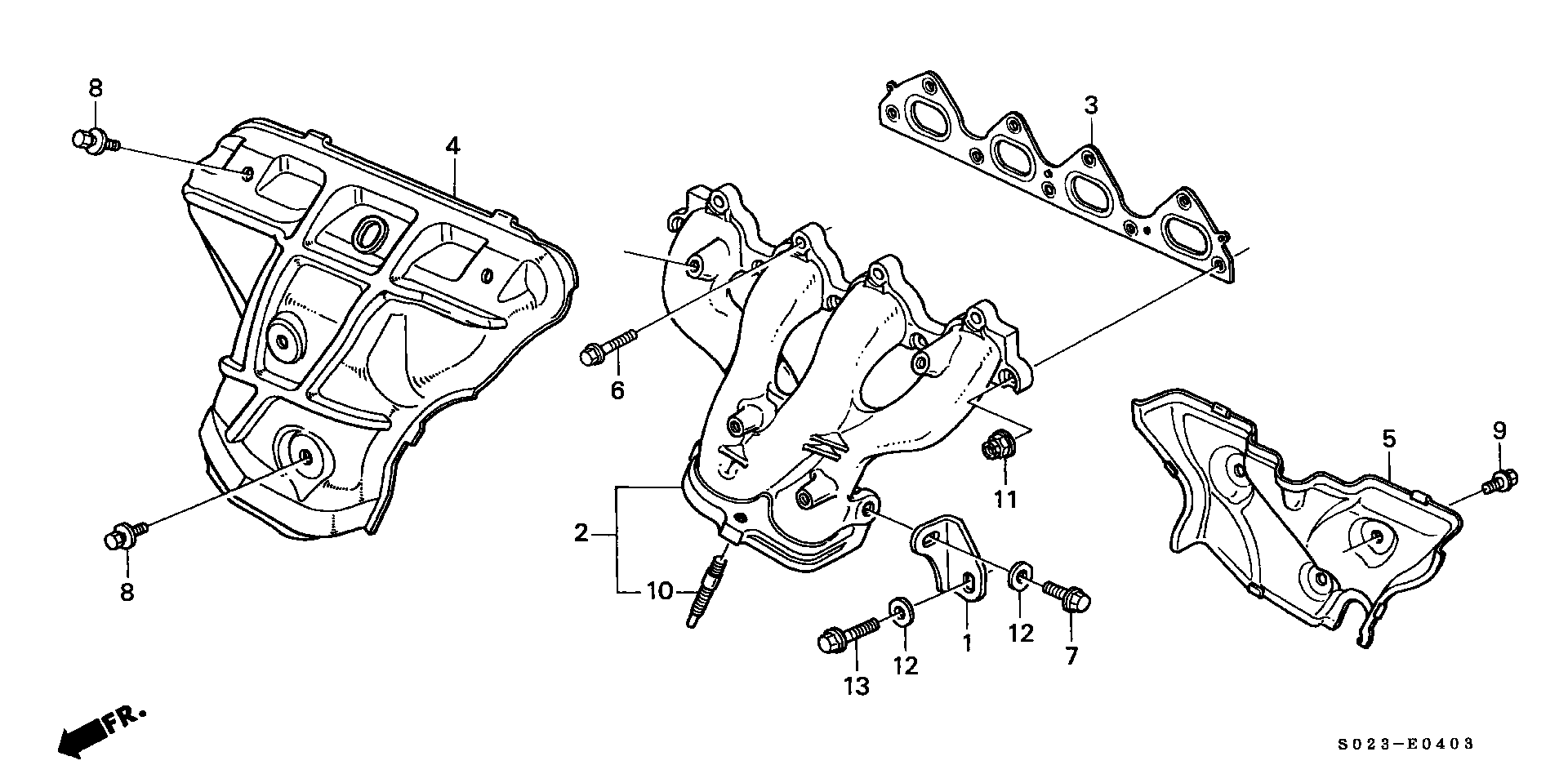 18100-P30-000 - MANIFOLD ASSY., EX.