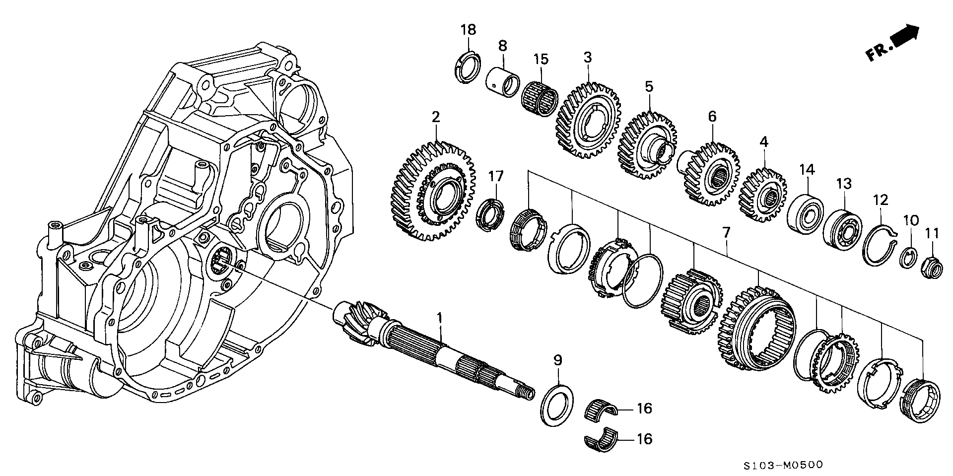 23481-P16-A00 - GEAR, COUNTERSHAFT FOURTH