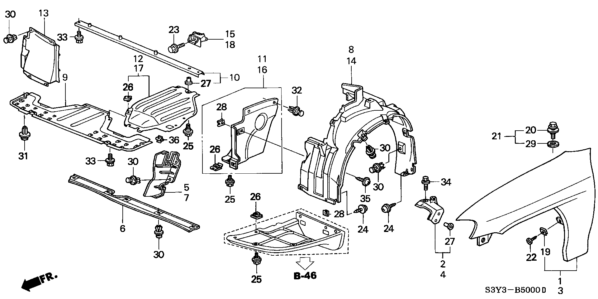 90105-SV4-000 - NUT, FR. COMBINATION LIGHT