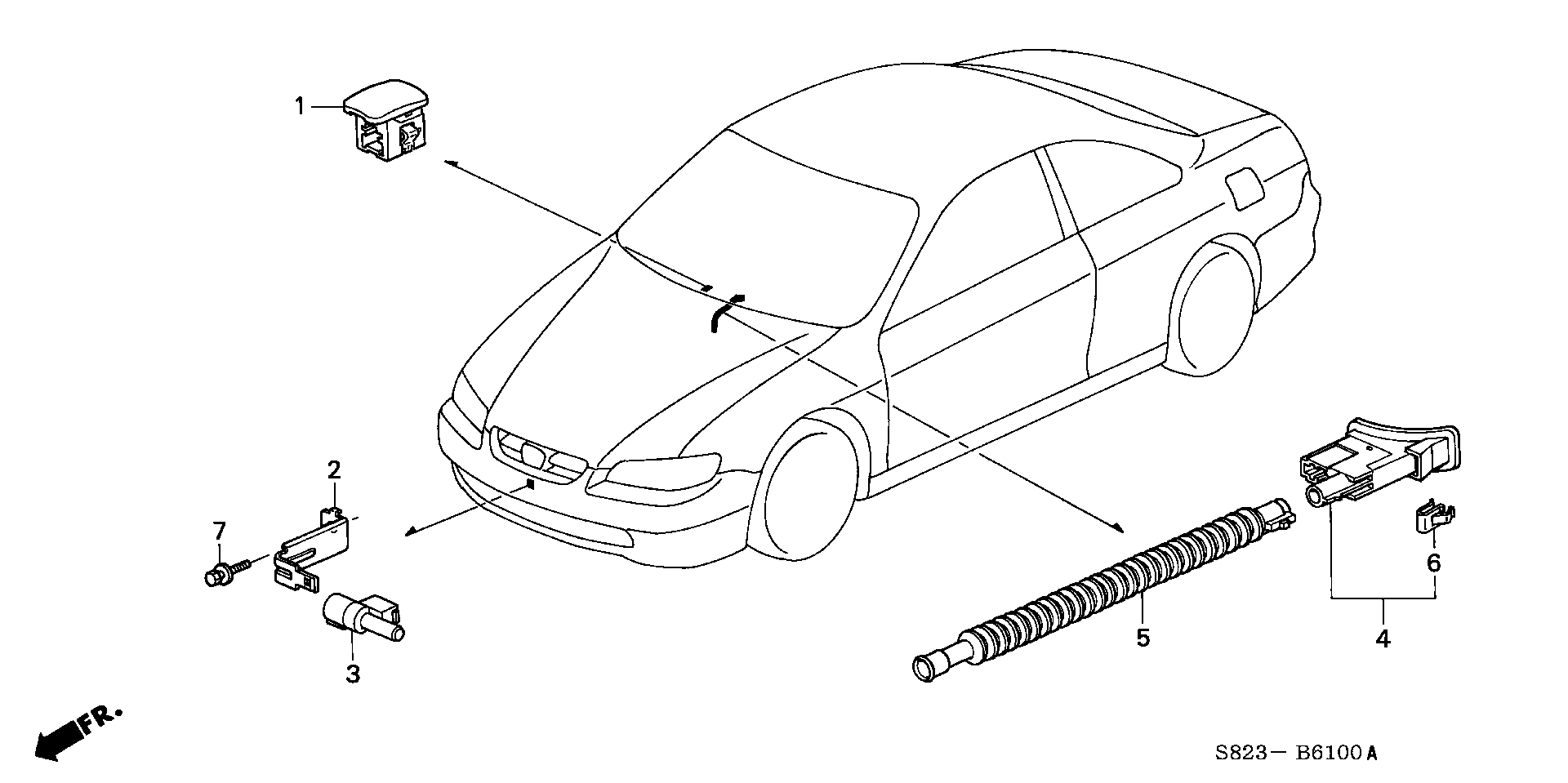 80521-SS0-940 - BRACKET, AMBIENT SENSOR