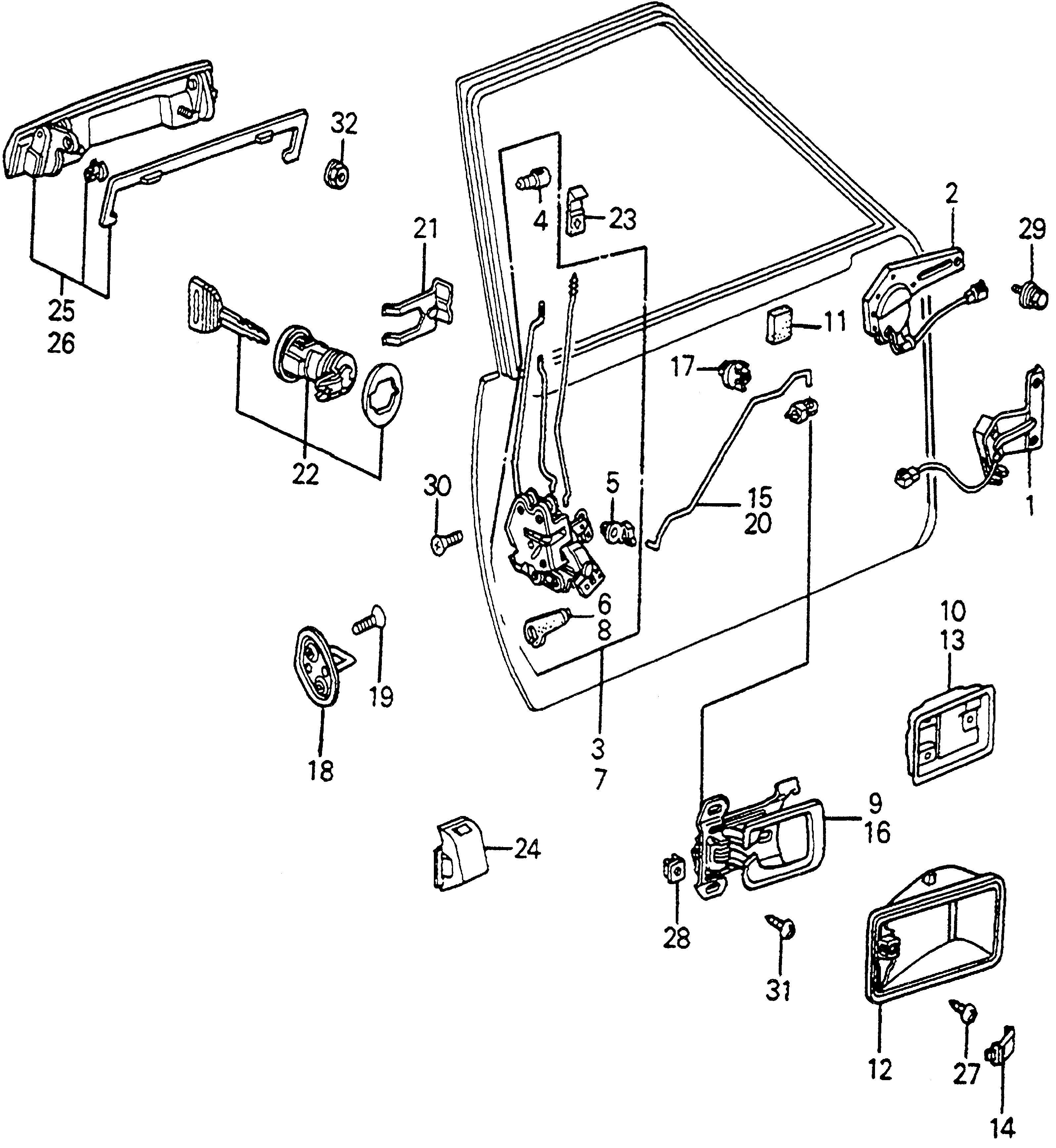 75516-SA6-003ZD - CASE, INSIDE HANDLE *R31L*(PROPER RED)