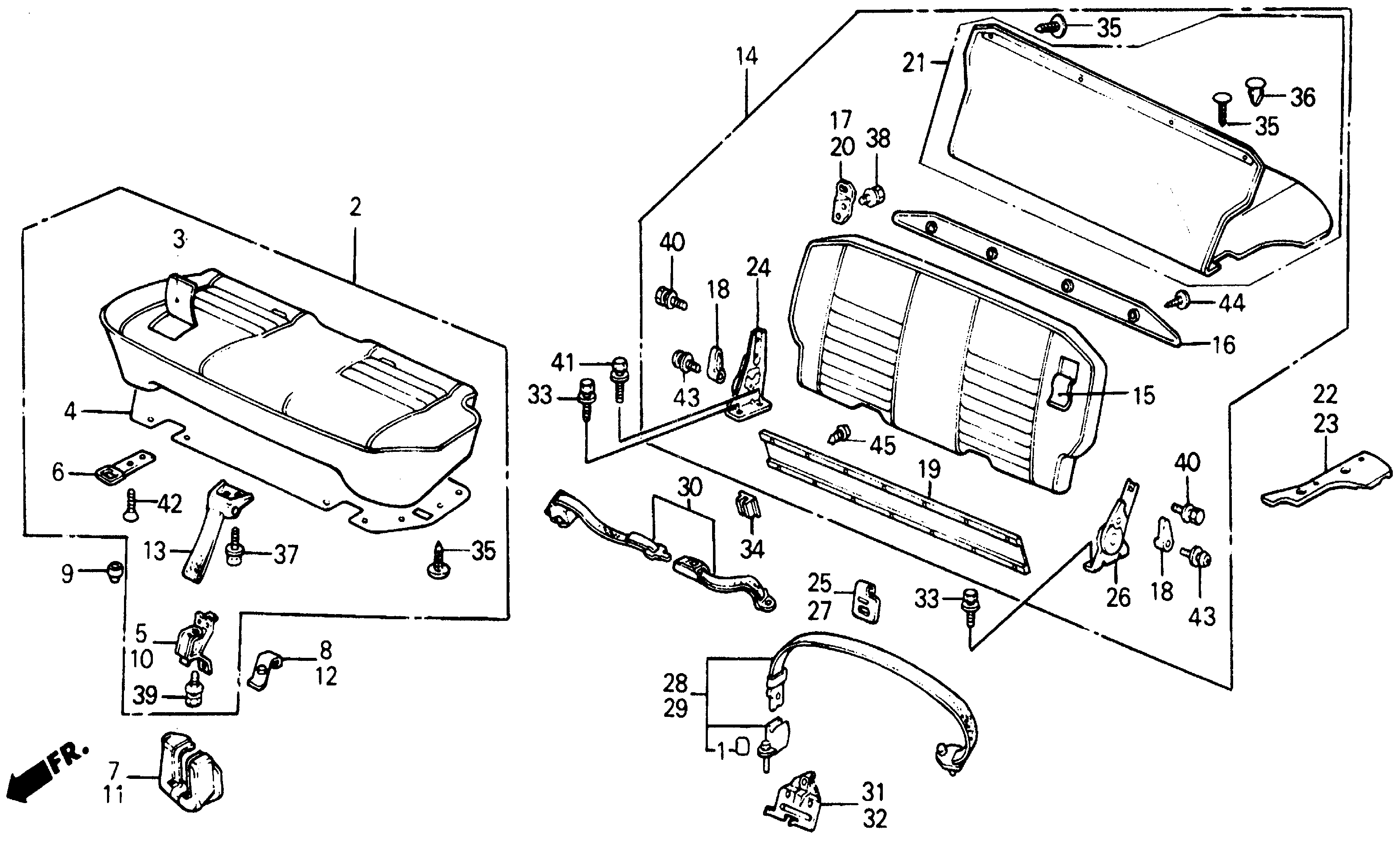 78110-SB6-682ZA - CUSHION ASSY., RR. SEAT *YR90L*(SILKY BEIGE)