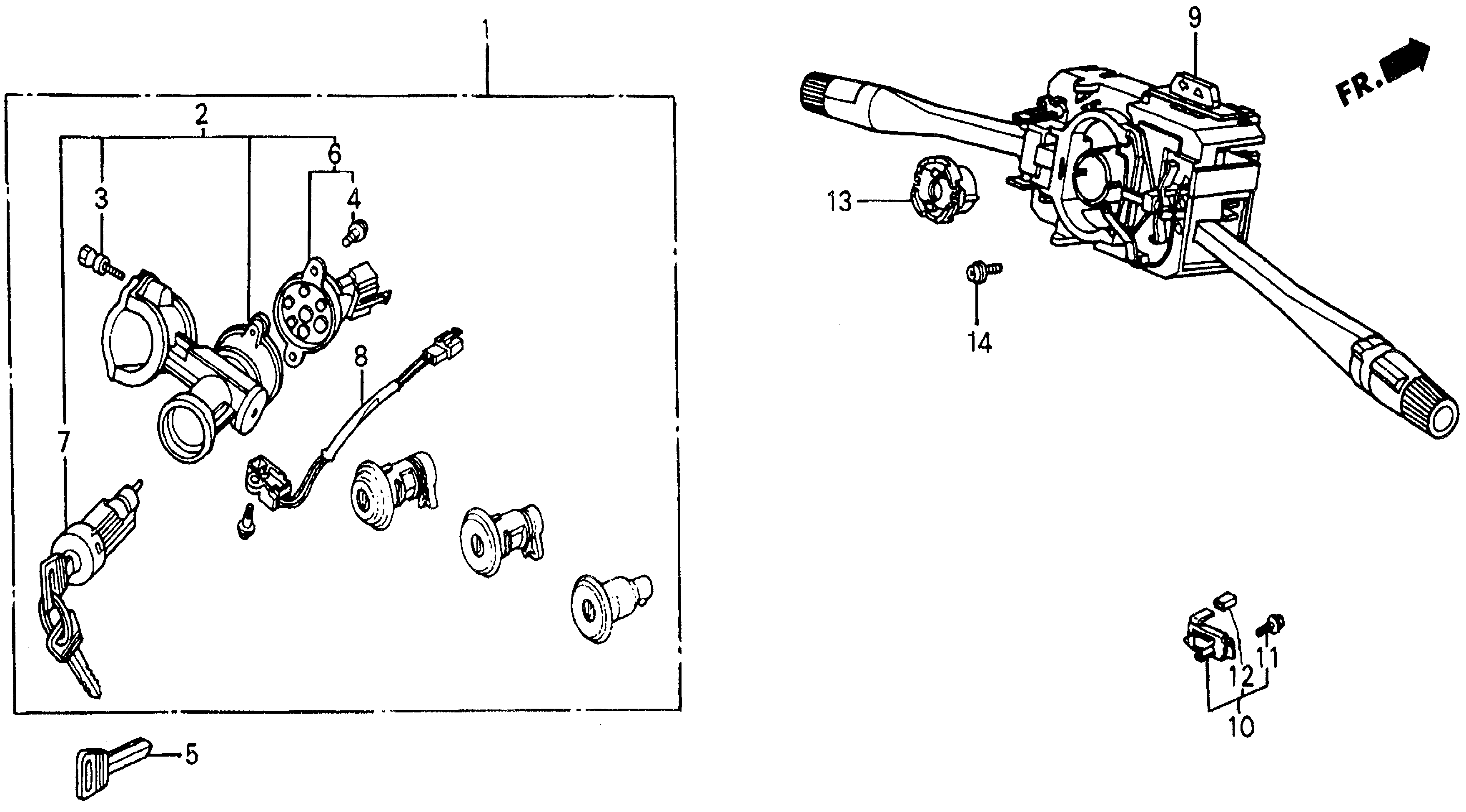 35250-SB6-663 - SWITCH ASSY., COMBINATION
