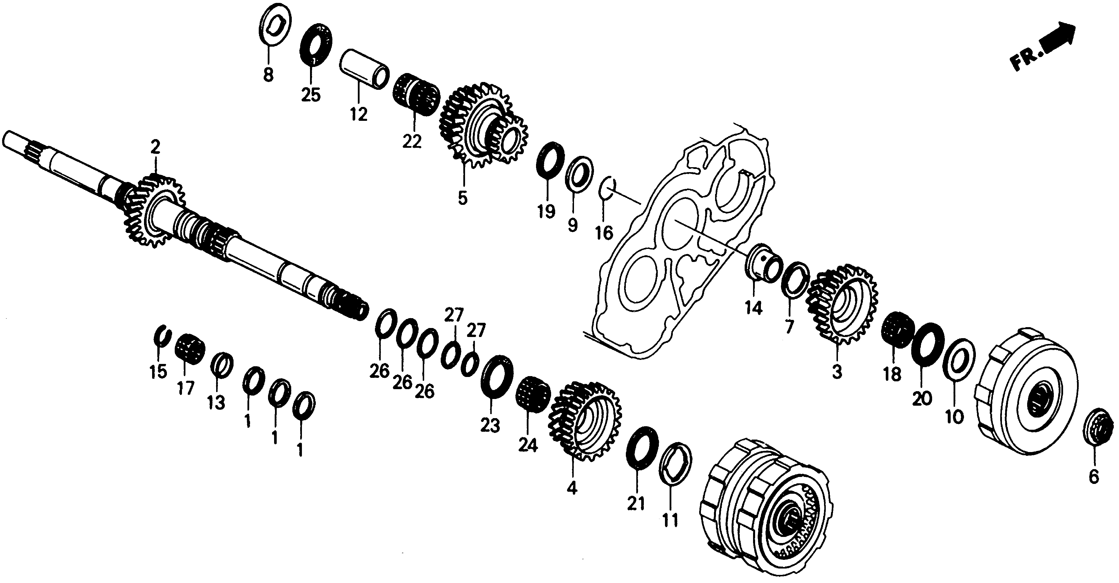 23461-PS5-000 - GEAR, MAINSHAFT FOURTH