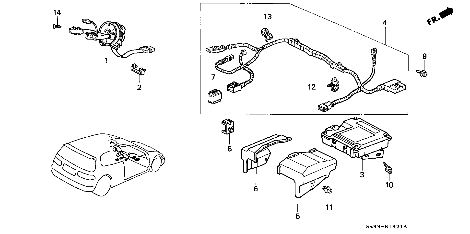 SRS UNIT SRS UNIT Honda Civic Hatchback Parts | DreamShop