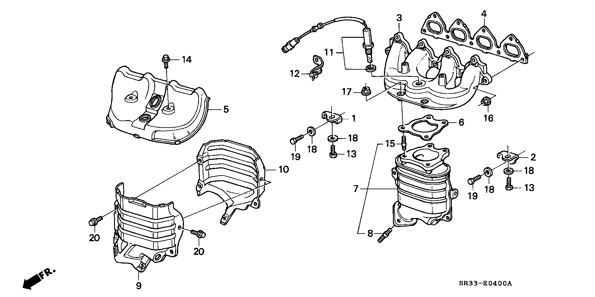 Honda SENSOR, OXYGEN 36531-P07-003    