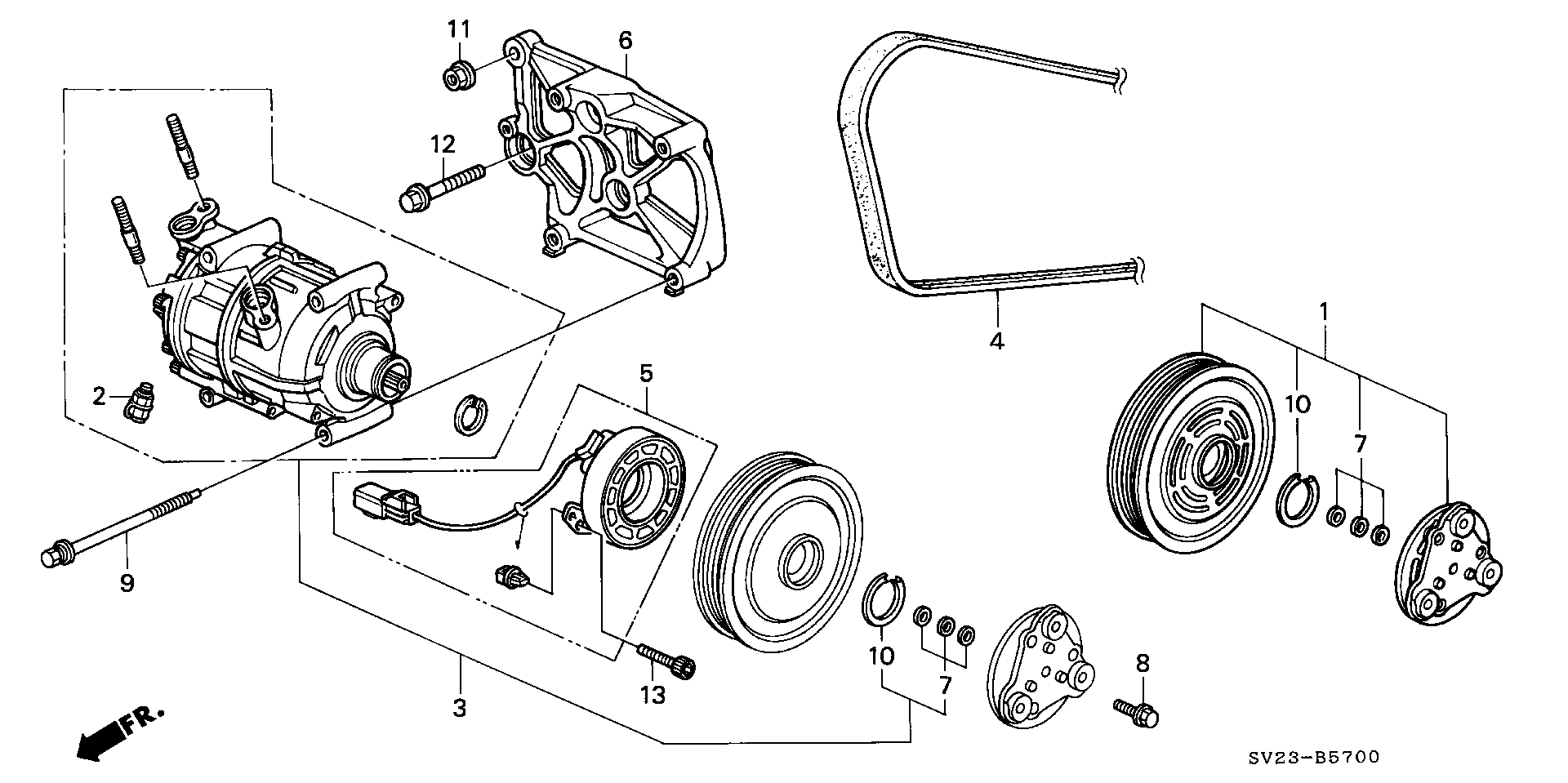 38920-P0A-508 - BELT, COMPRESSOR