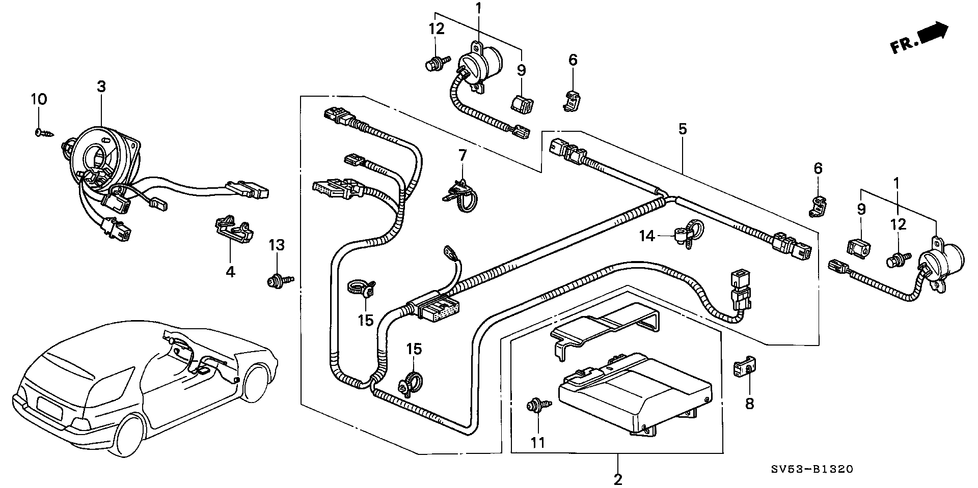 77963-SL4-N81 - HOLDER, CONNECTOR (2P)