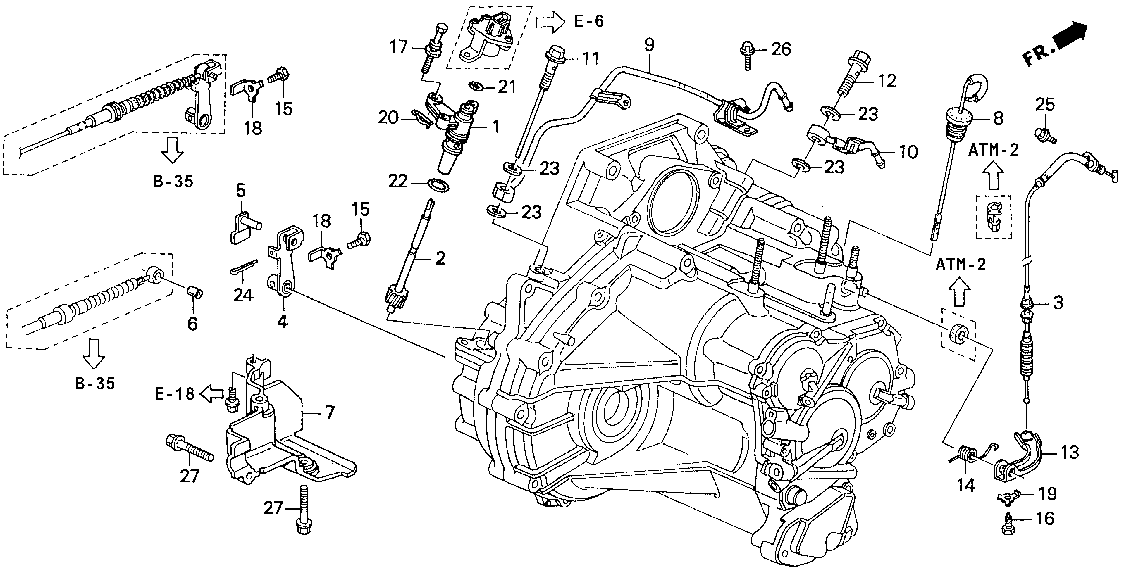 24360-P1E-003 - CABLE, THROTTLE