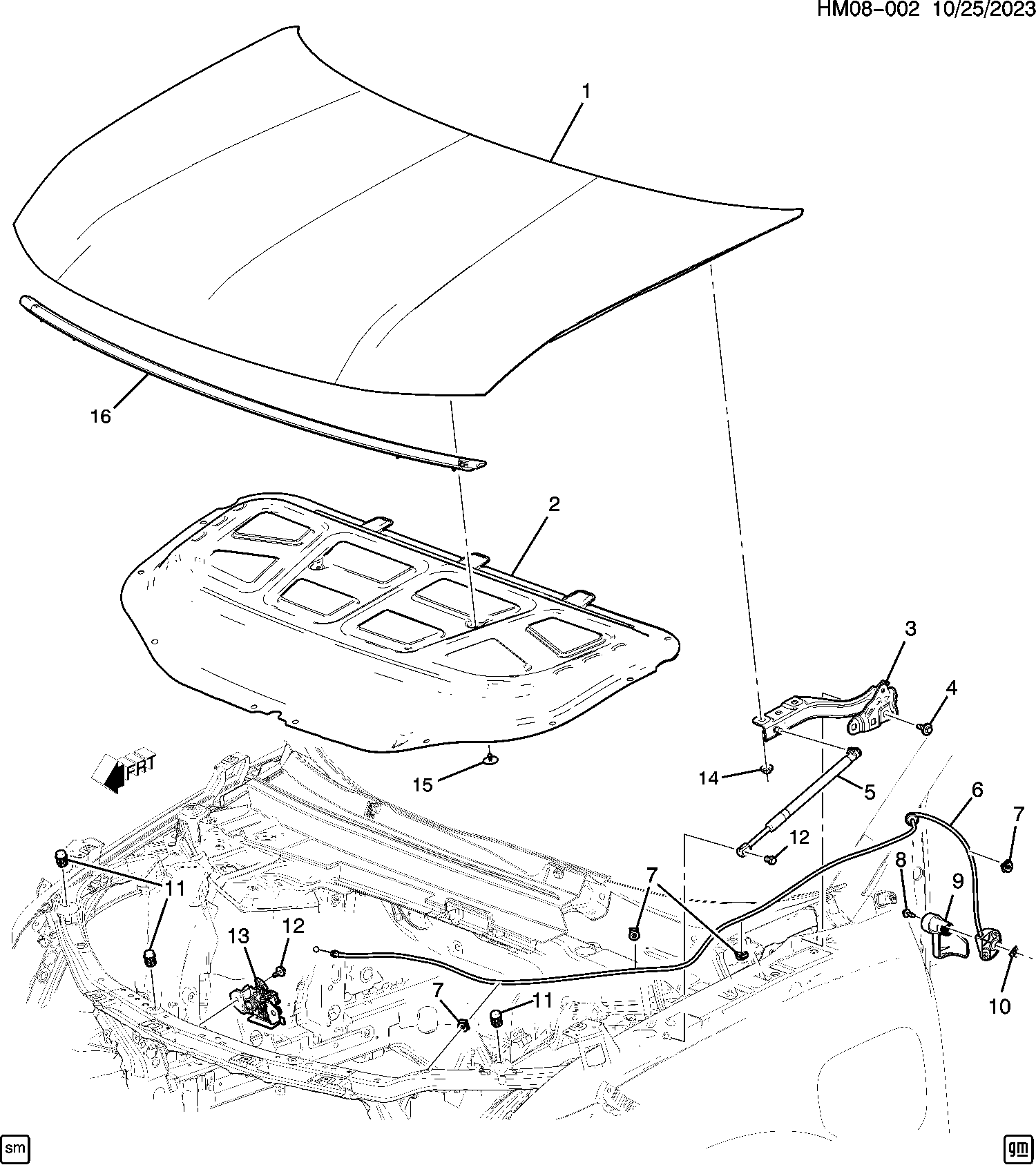 INSULATOR, HOOD HOOD Honda Prologue Parts | DreamShop