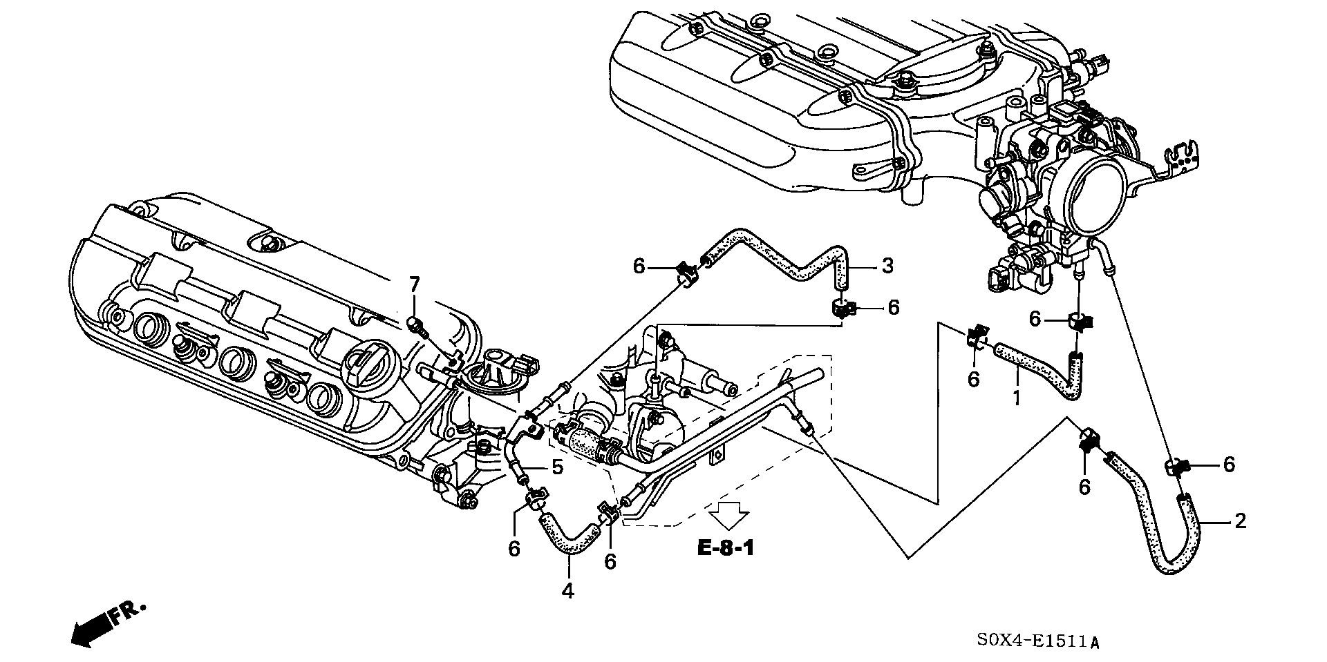 19523-P8F-A00 - HOSE C, WATER