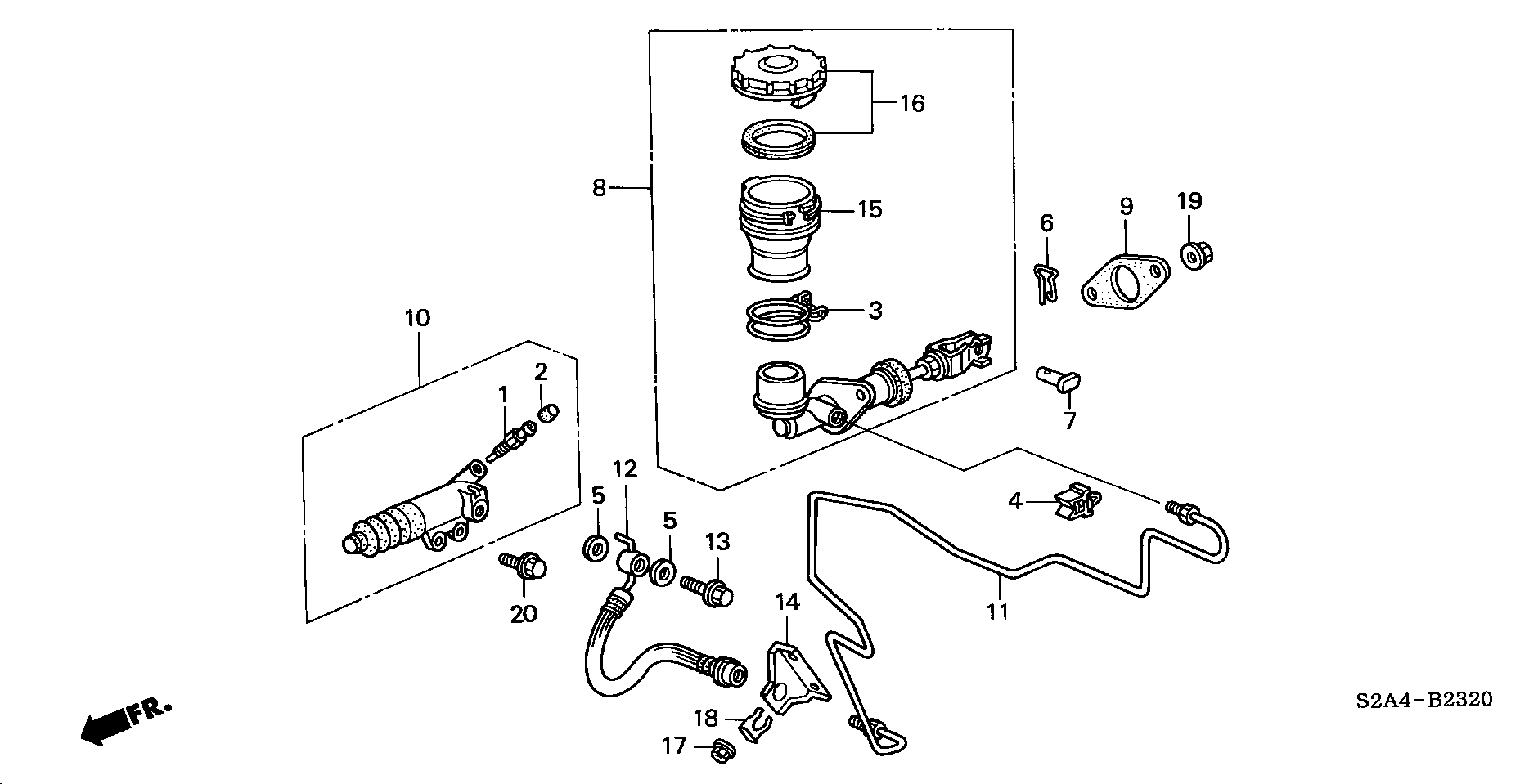 46920-S2A-003 - MASTER CYLINDER ASSY., CLUTCH