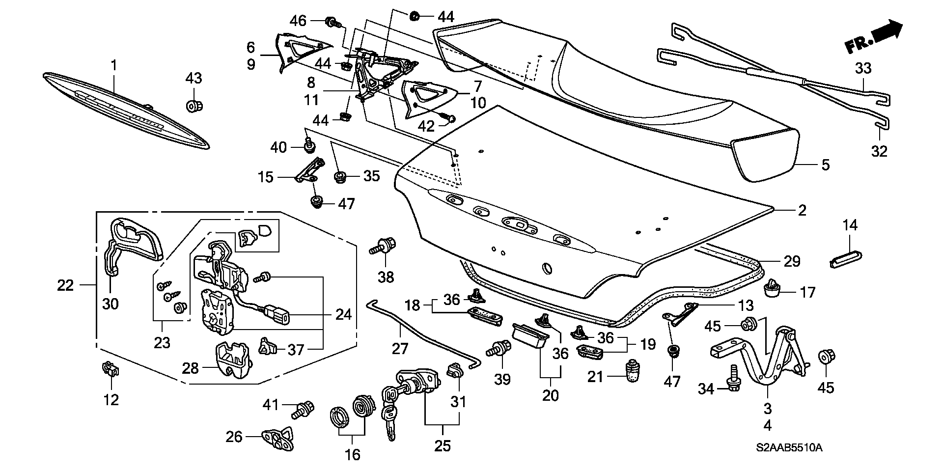 90321-S2A-A00 - NUT-WASHER (6MM)
