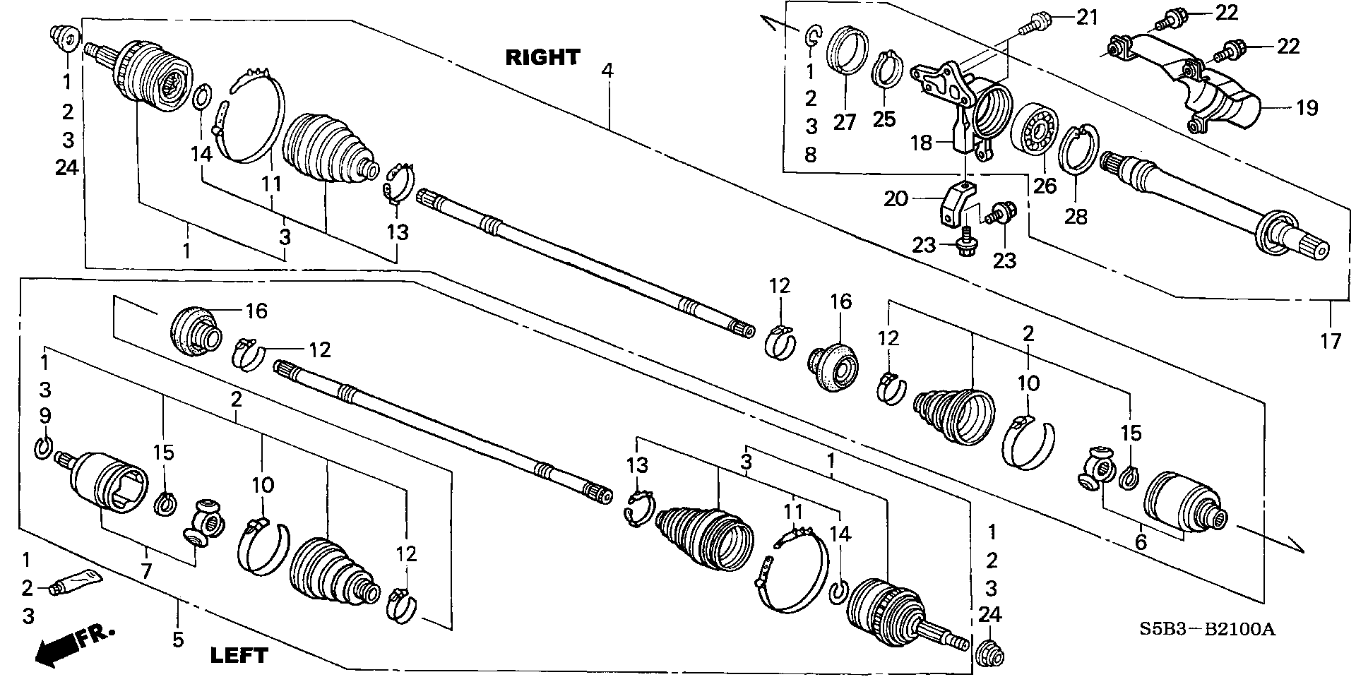 90165-S5B-003 - BOLT, FLANGE (8X24)