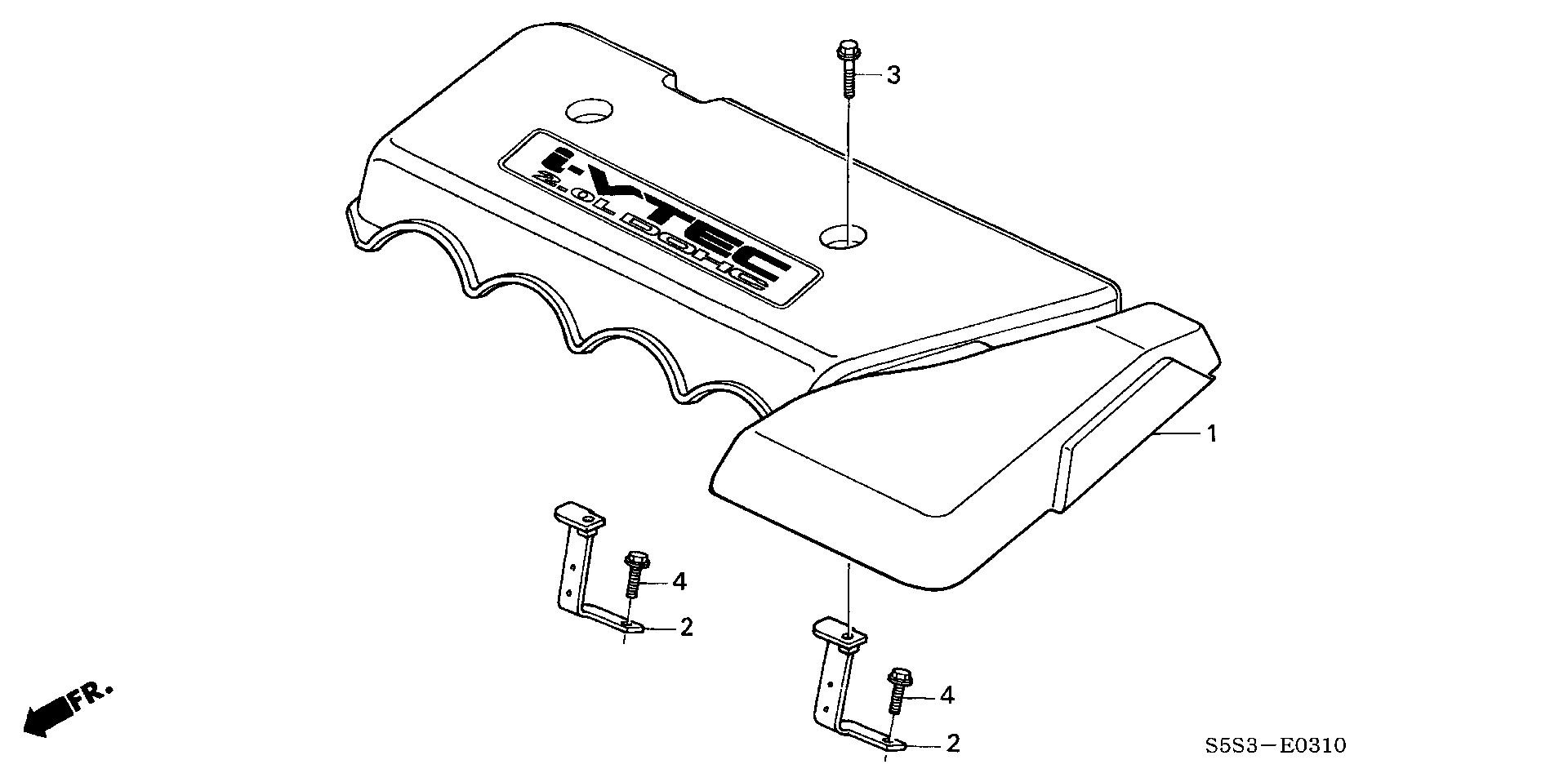 17122-PNC-J00 - STAY, ENGINE COVER