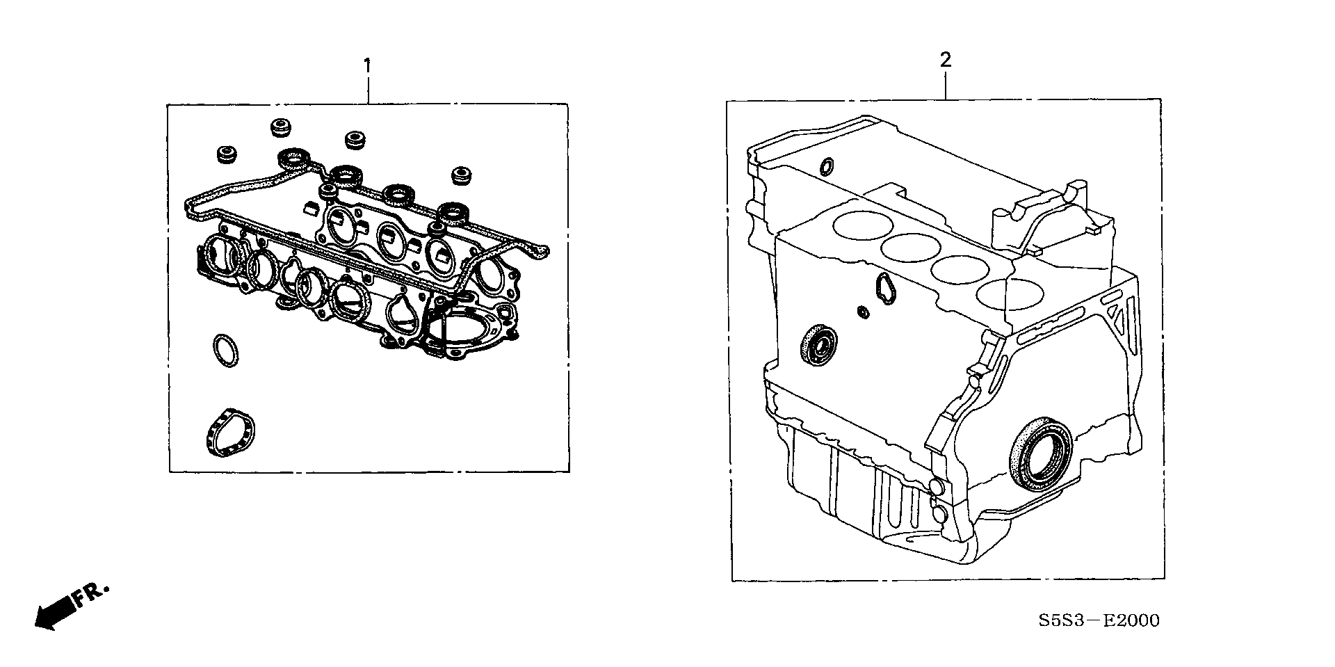 Honda GASKET KIT, CYLINDER HEAD 06110-PNF-A00    