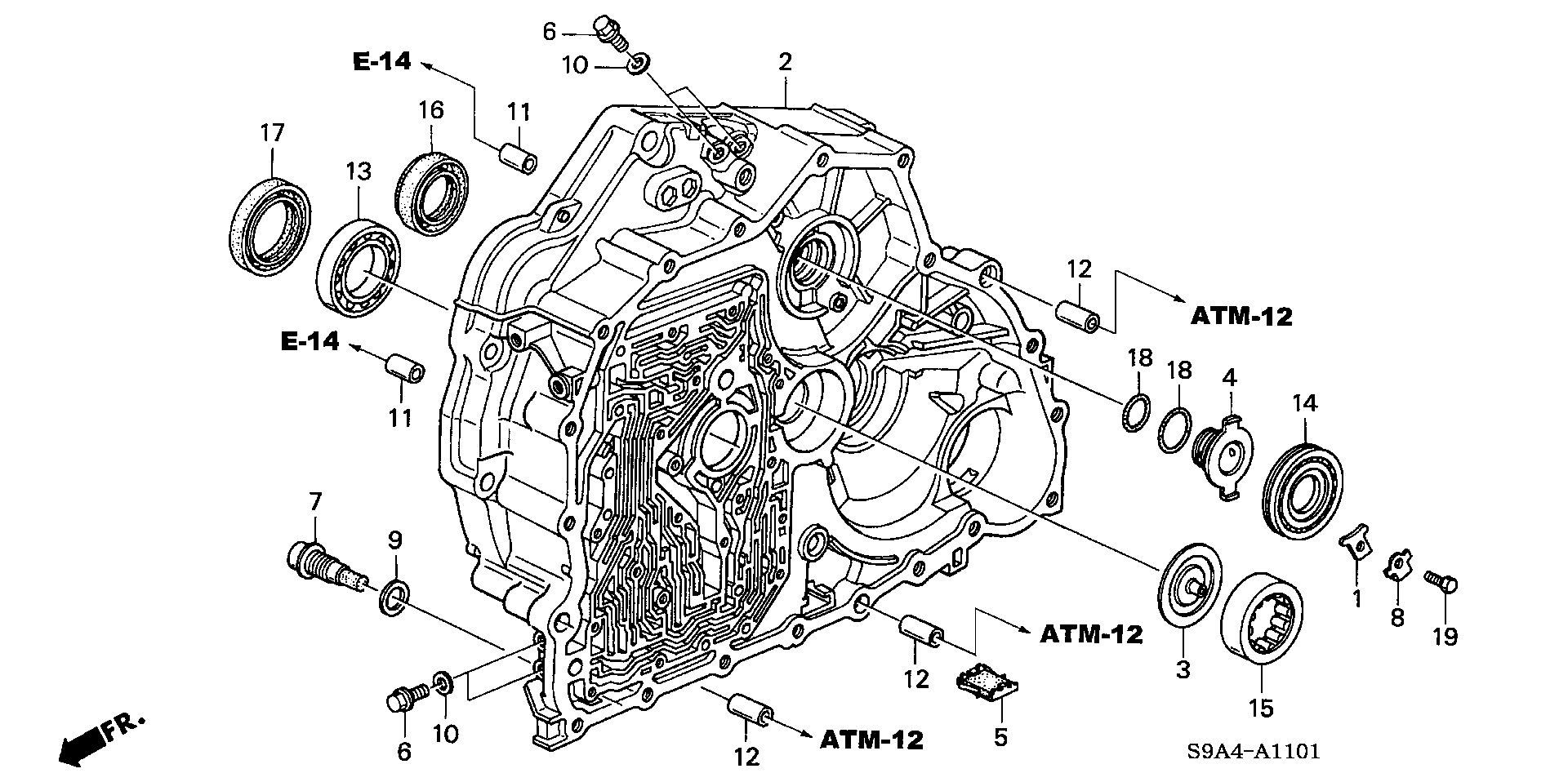 21111-PRV-316 - CASE, TORQUE CONVERTER (DOT)