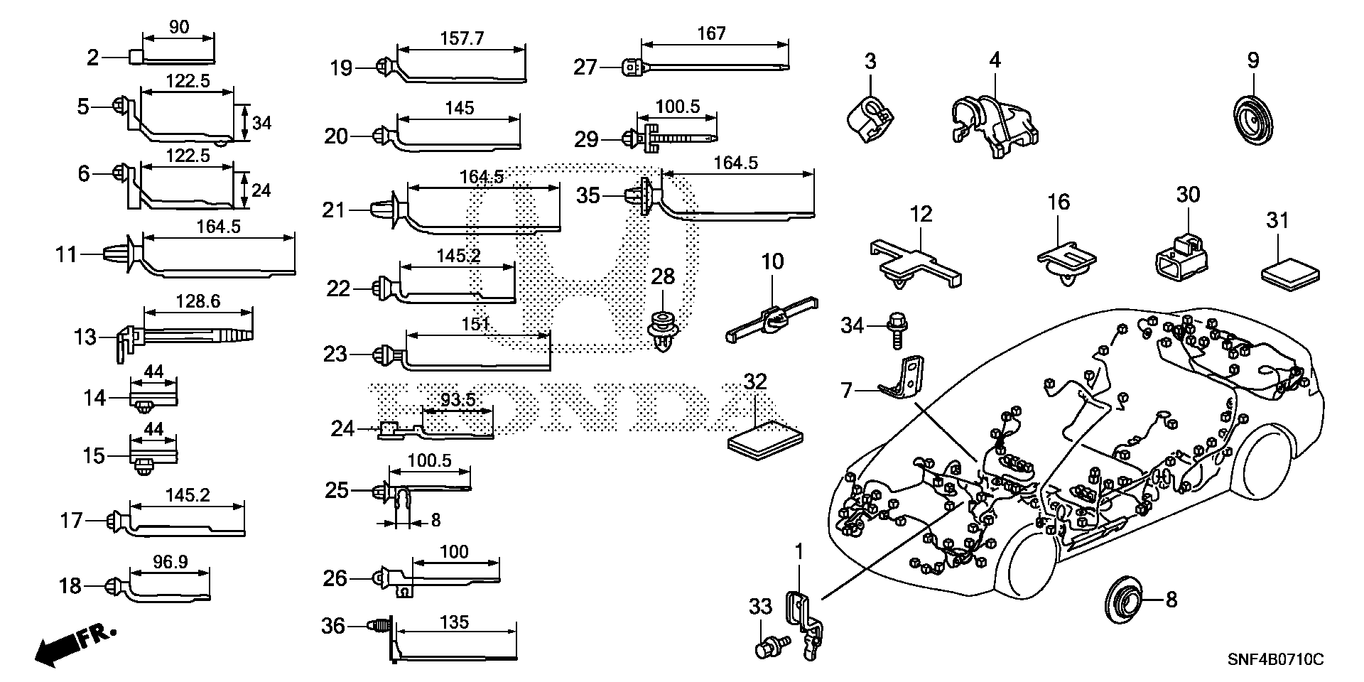 91570-SM4-003 - CLIP, NUT (8MM)