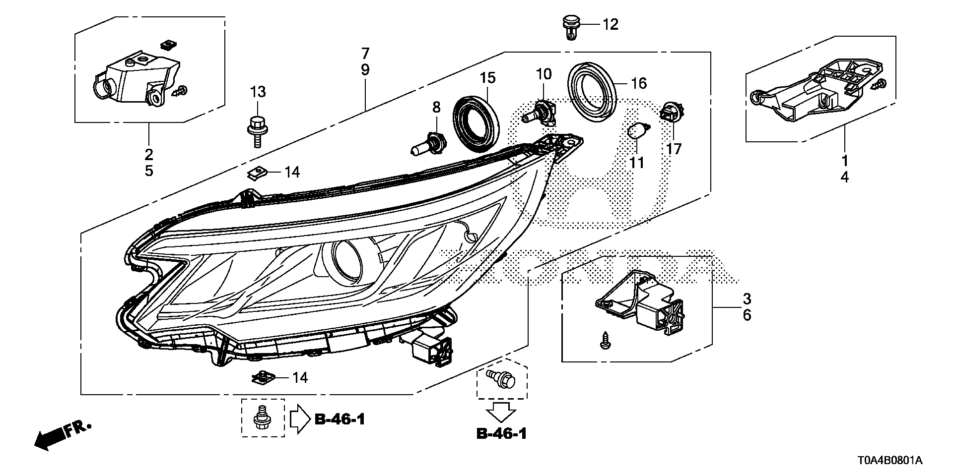 33150-T1W-A01 - HEADLIGHT ASSY., L.