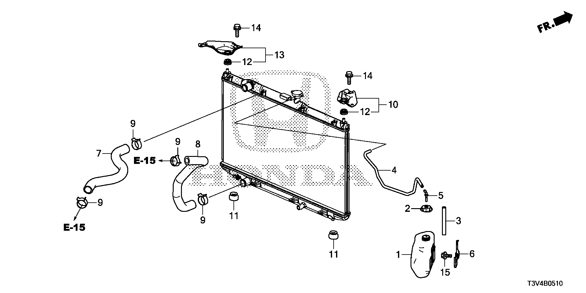 19103-5K0-A00 - HOSE, RESERVE TANK