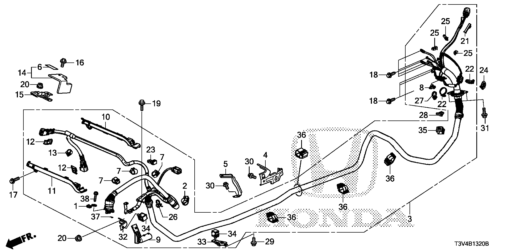1F164-5K0-A00 - STAY, WHEELHOUSE GUSSET
