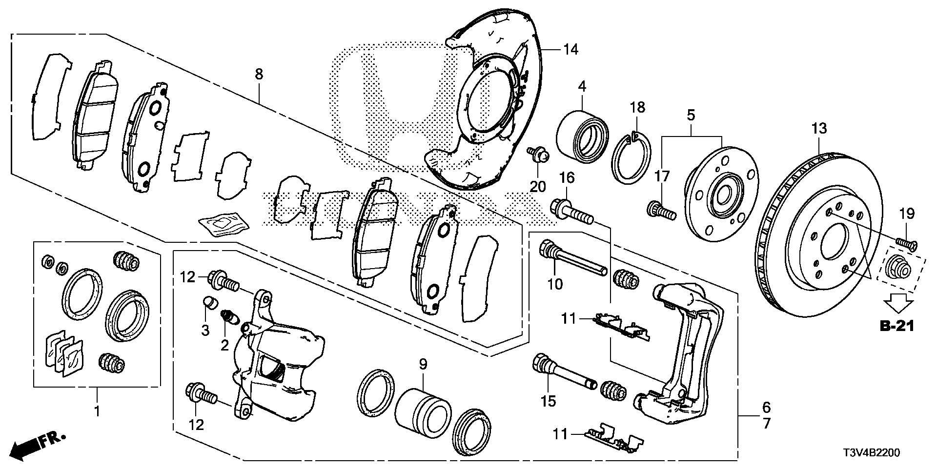 45251-T3V-A01 - DISK, FR. BRAKE