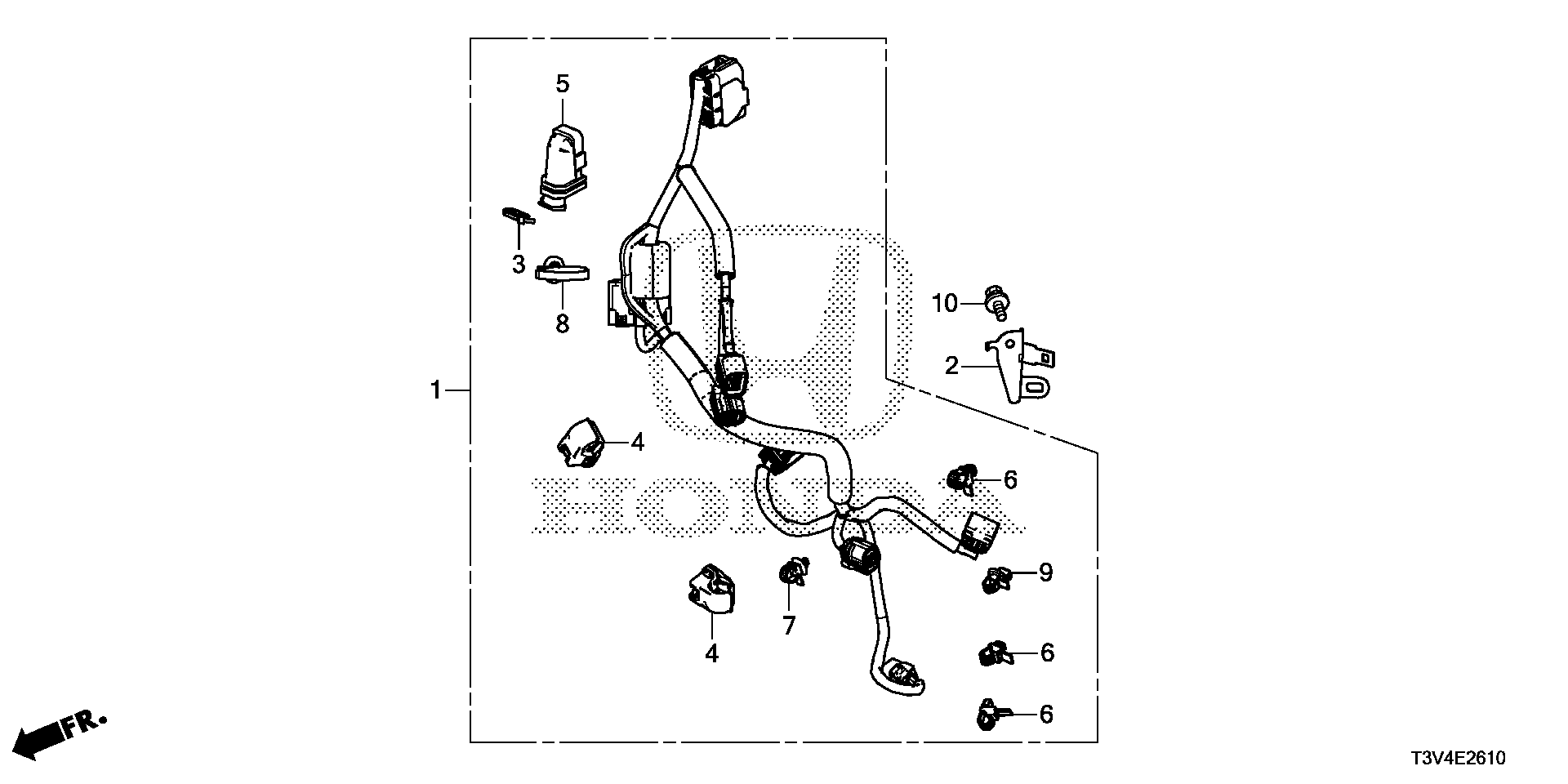 1N400-5K0-020 - WIRE HARNESS, MOTOR SENSOR
