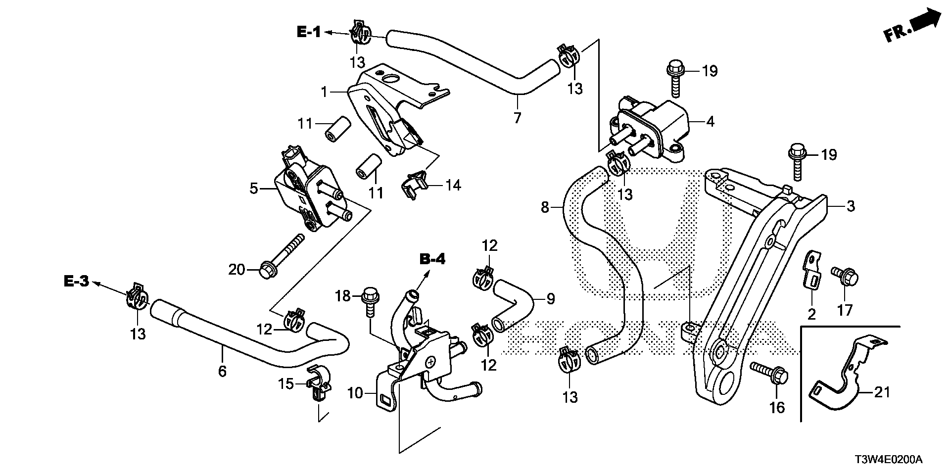 91541-SS0-003 - CLAMP, HEADLIGHT WASHER HOSE (14MM)