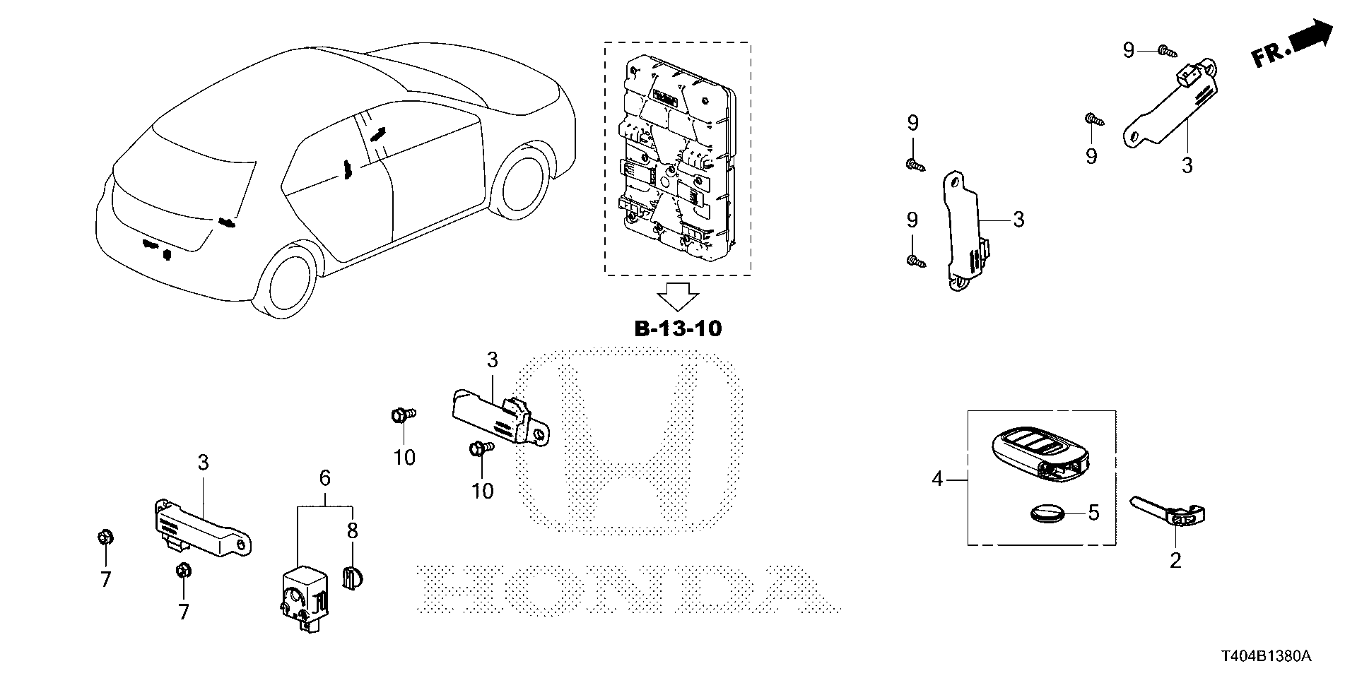 FOB ASSY., ENTRY KEY SMART UNIT Honda Civic Type R Parts | DreamShop