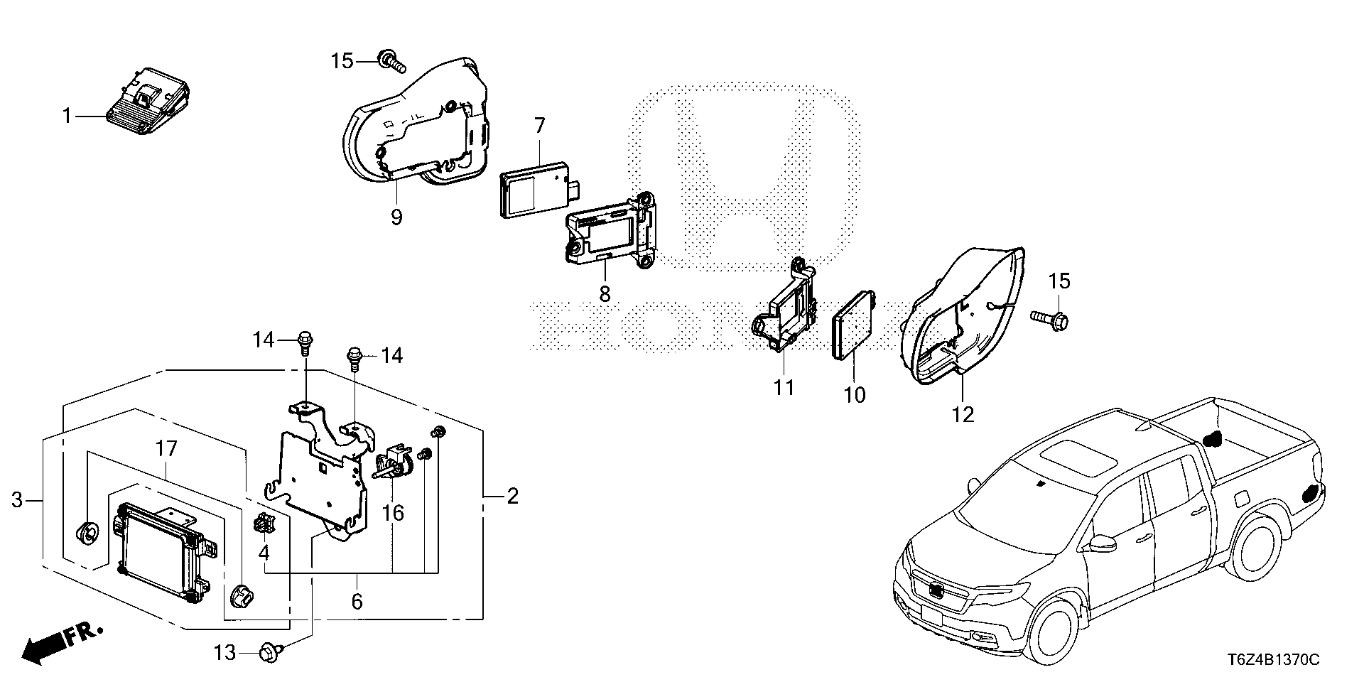 パーツ Nidec 36160-TDK-J08-M1 genuine camera CAMERA ASSY., MONOCULAR (REWRITABLE) RADAR Honda Ridgeline Parts