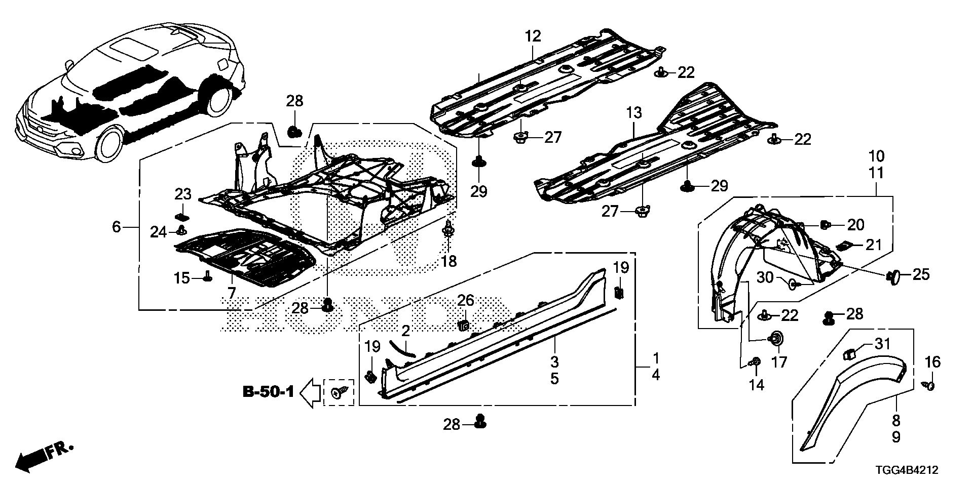 71808-TGH-A01 - TAPE, R. SIDE SILL