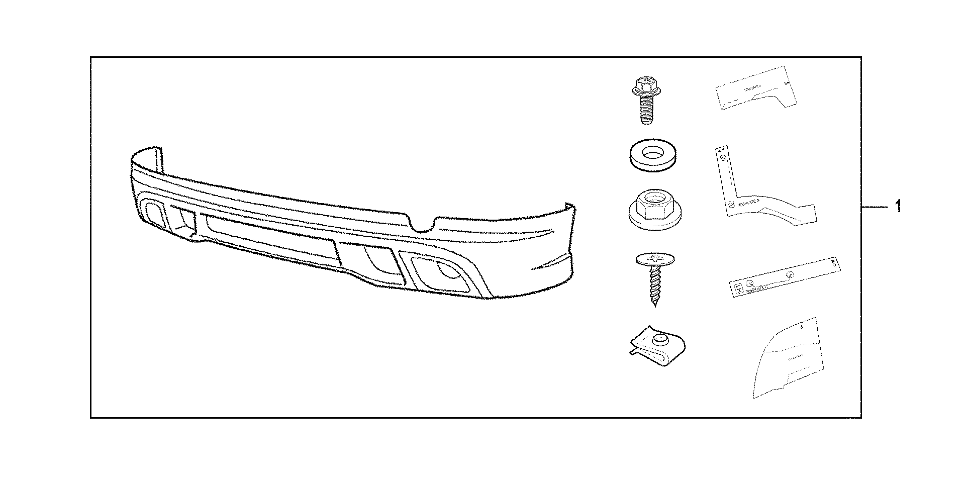 71513-XTK-000 - GARNISH, RR. SPOILER (LOWER)