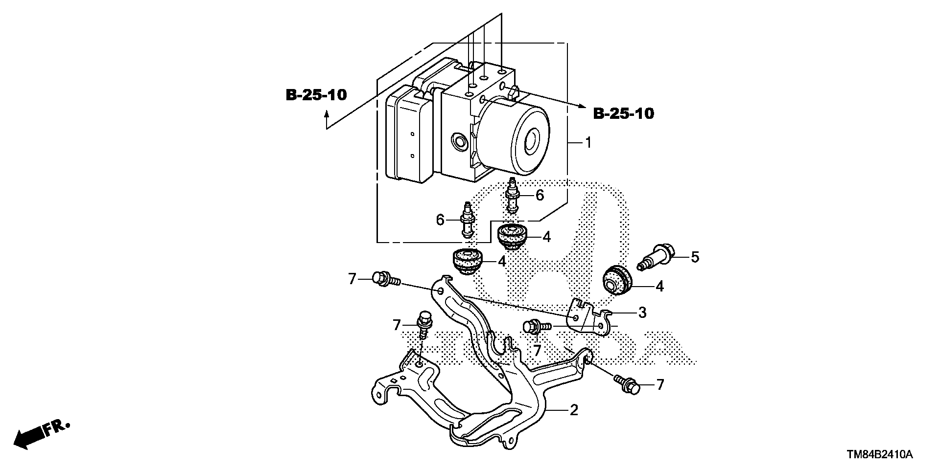 57115-TM8-A00 - BRACKET, MODULATOR