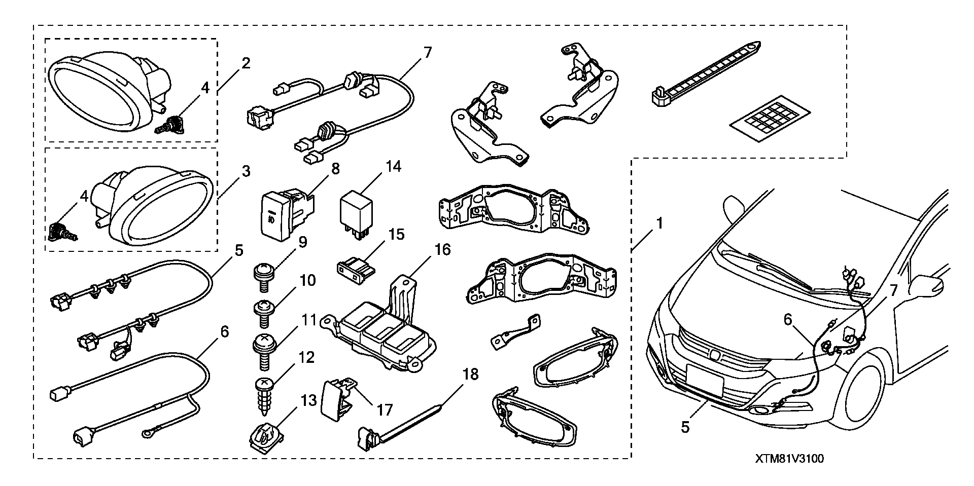93913-154J0 - SCREW, TAPPING (5X16) (PO)