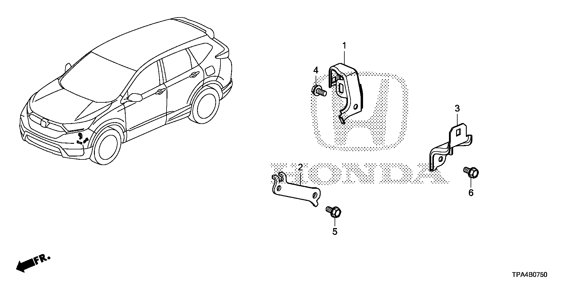 Honda BRACKET, ENGINE ROOM HARNESS CONNECTOR