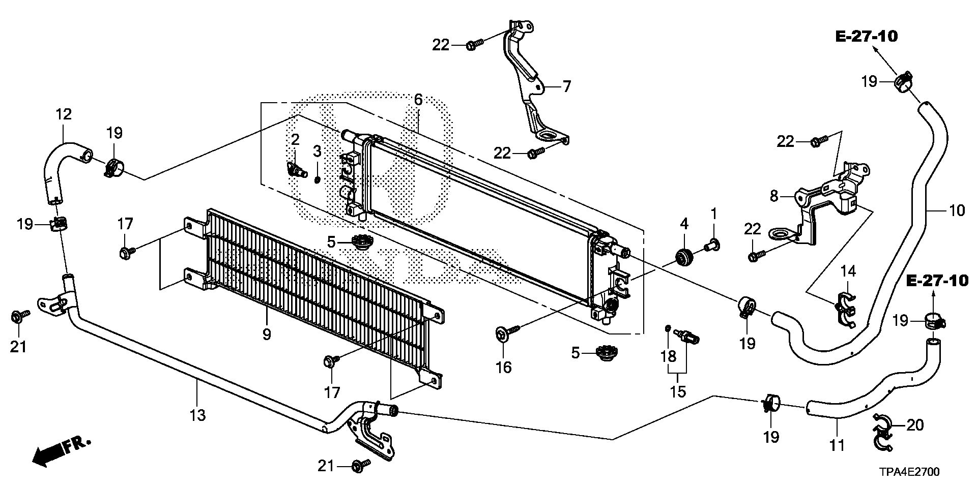 Honda HOSE A, RADIATOR INLET