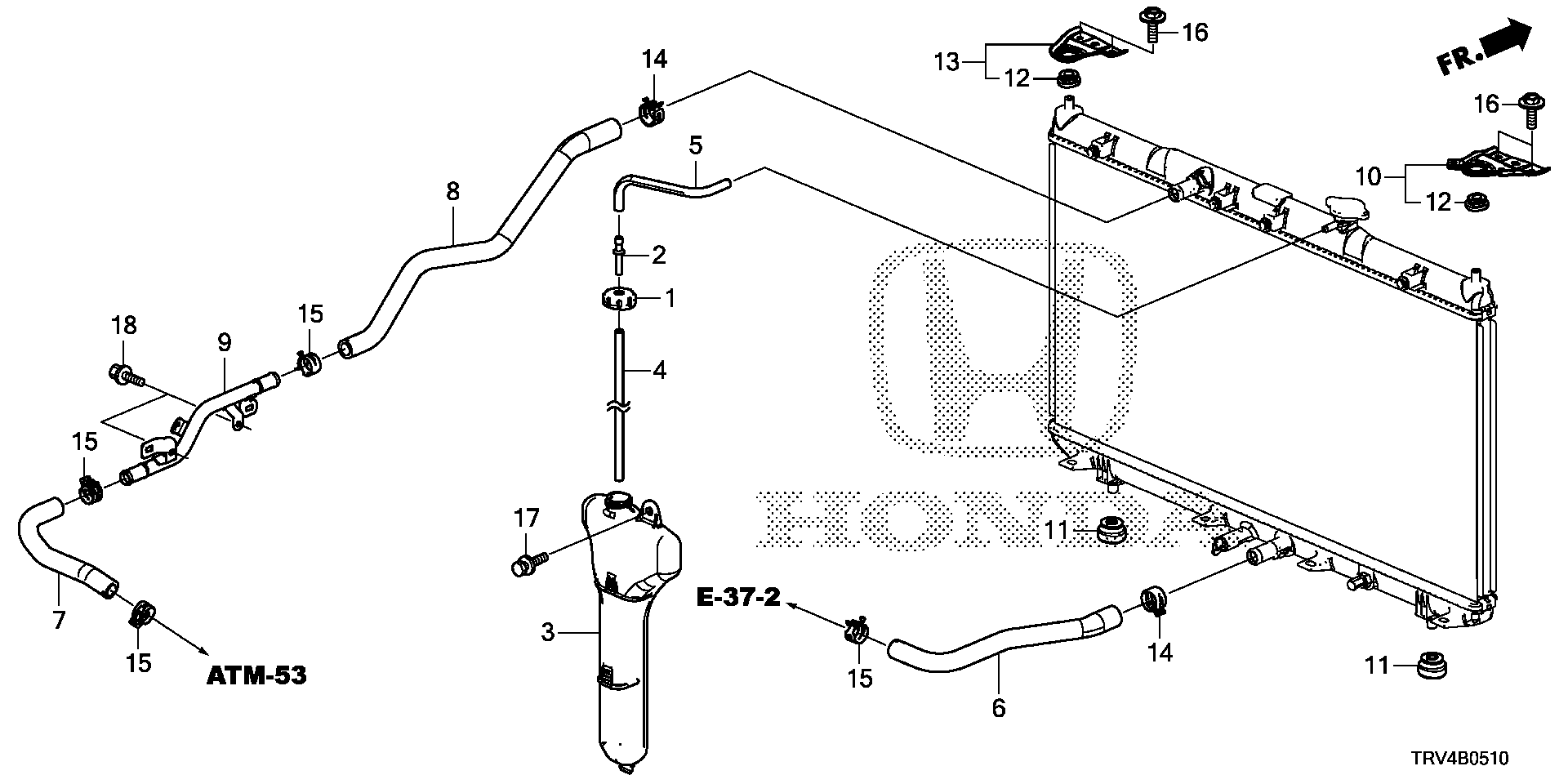 1J401-5WP-A00 - HOSE, RADIATOR OUTLET