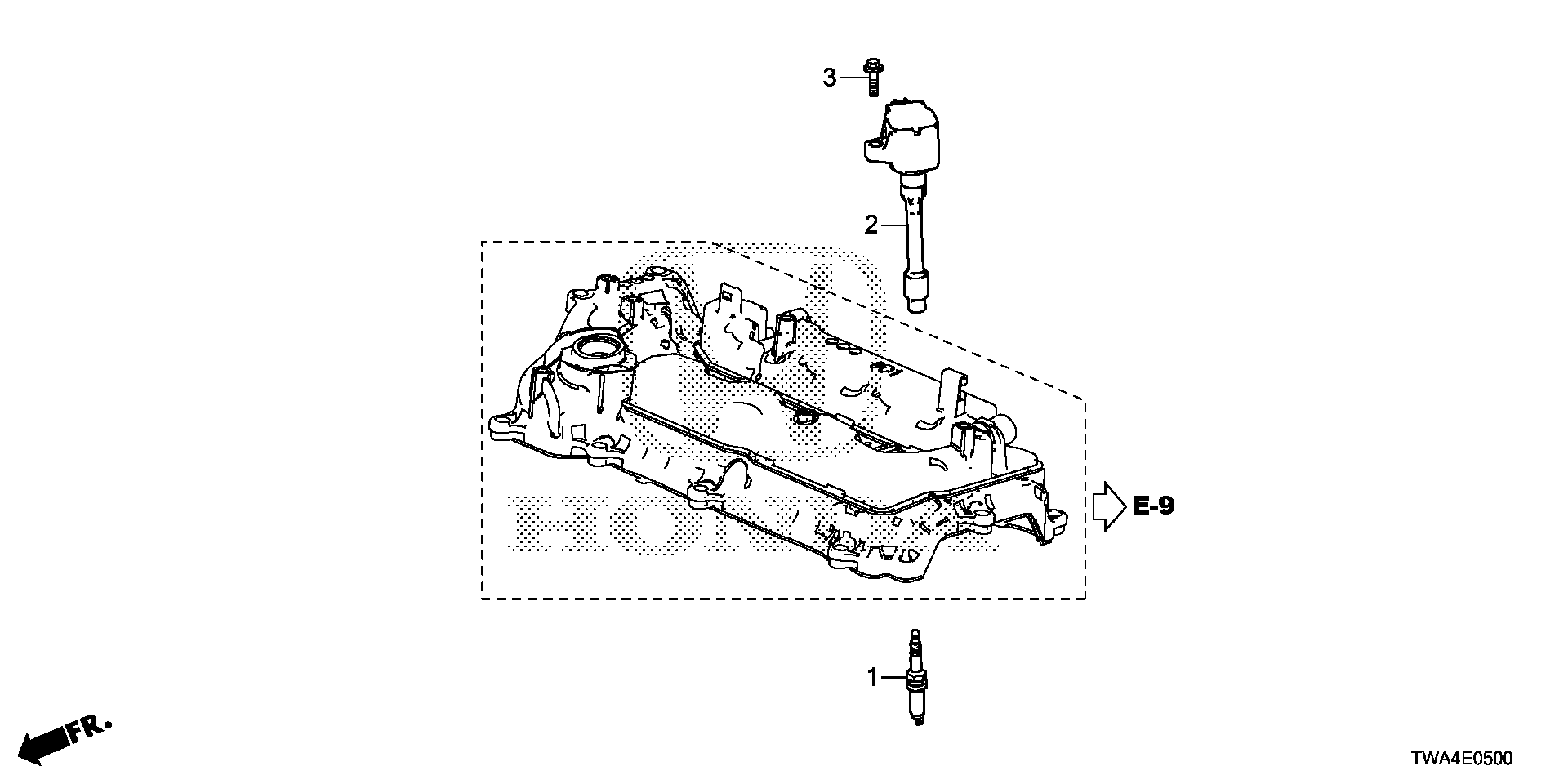 12290-6C1-A01 - SPARK PLUG (DILZKAR7D11S) (NGK)